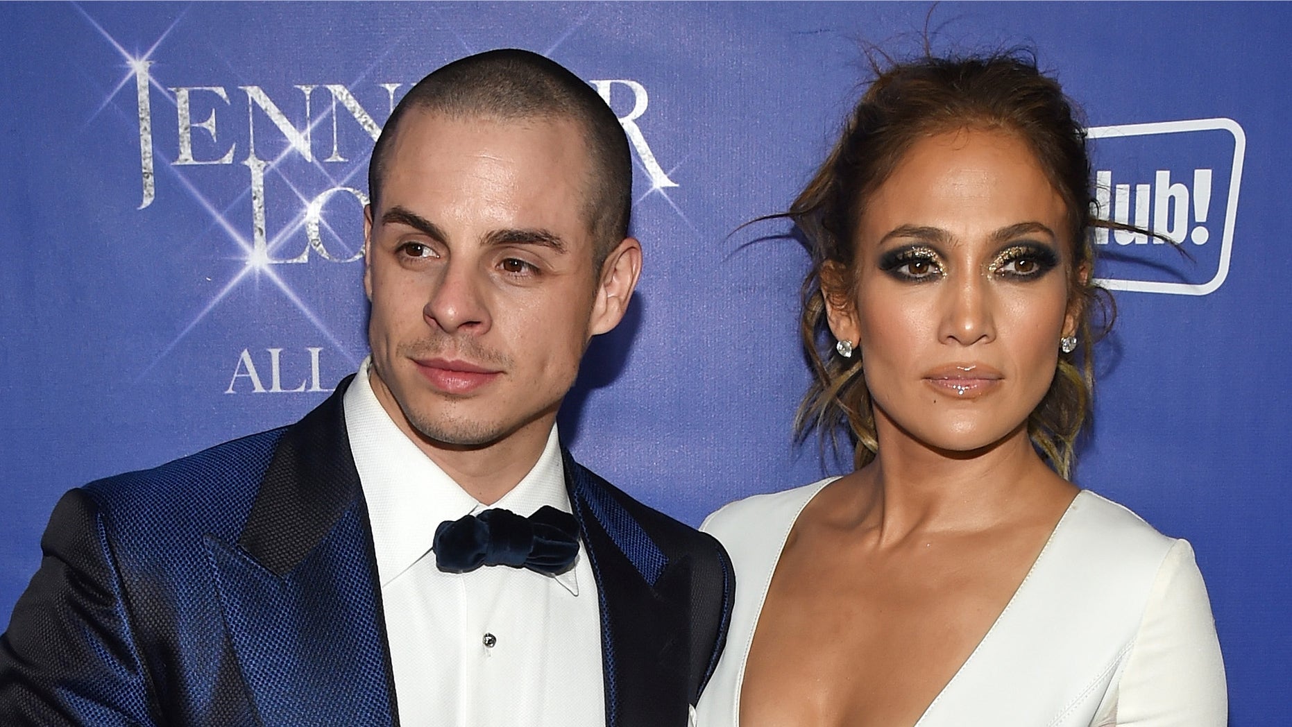 LAS VEGAS, NV - JANUARY 21: Choreographer/dancer Beau "Casper" Smart (L) and singer/actress Jennifer Lopez attend the after party for her residency "JENNIFER LOPEZ: ALL I HAVE" and the grand opening of Mr. Chow at Caesars Palace on January 21, 2016 in Las Vegas, Nevada. (Photo by Ethan Miller/Getty Images)