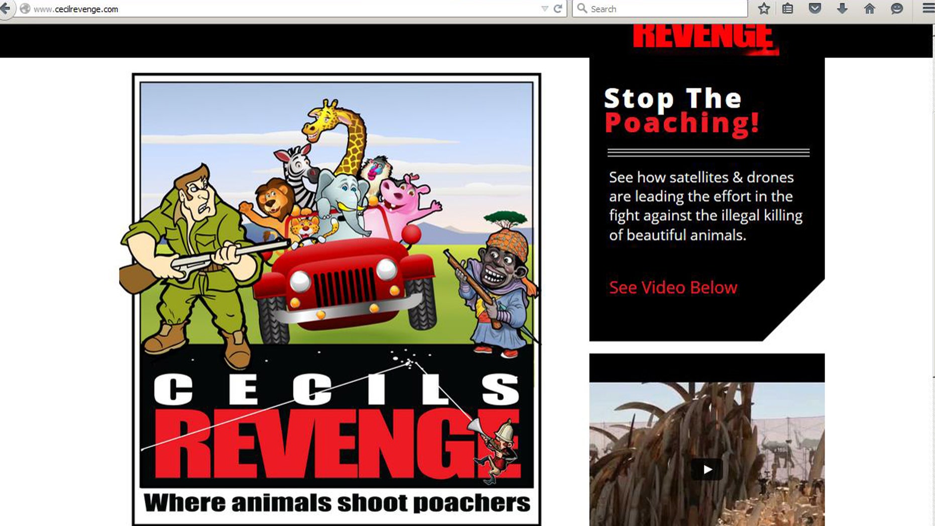 Screenshot from cecilrevenge.com