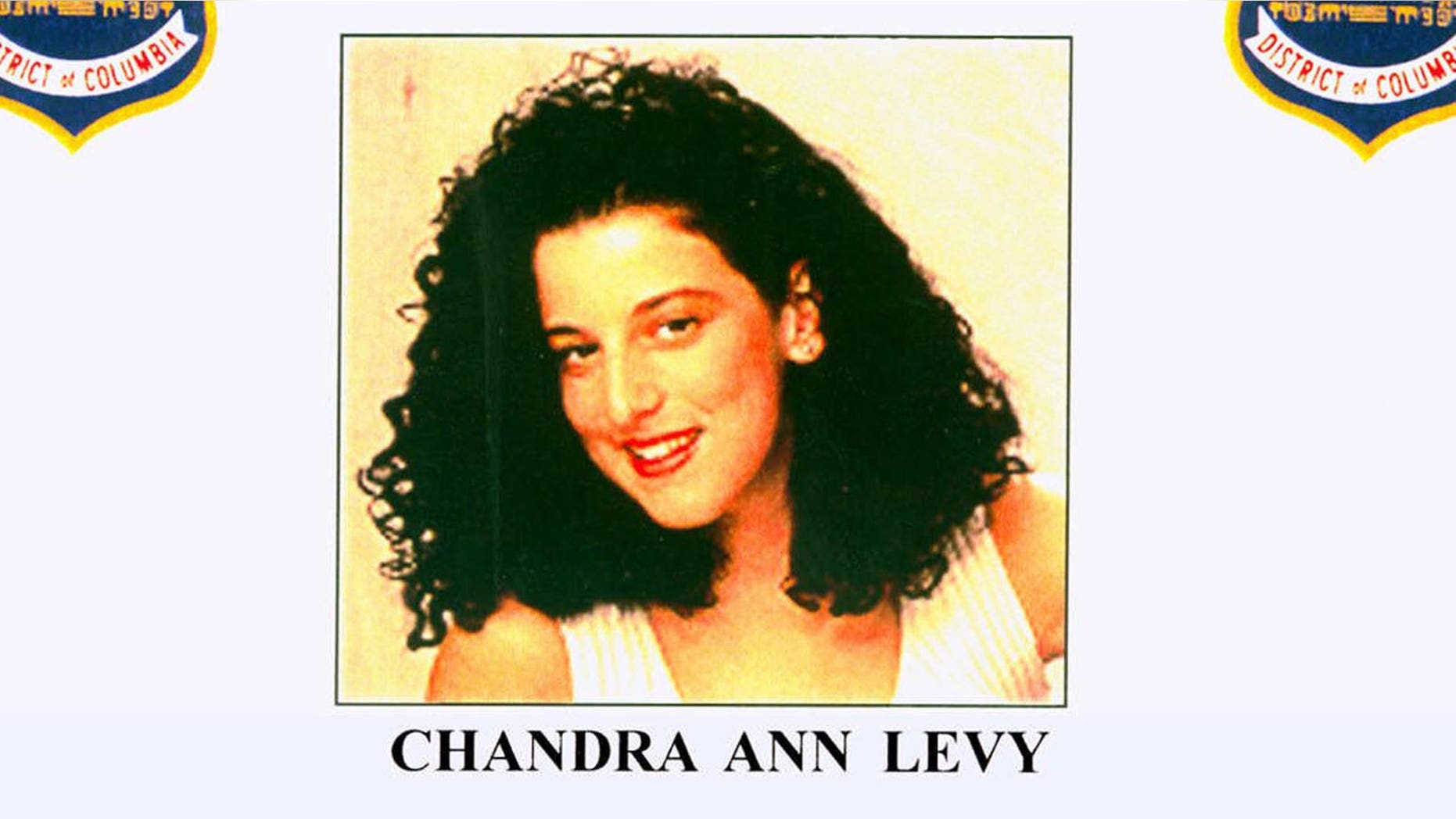 FILE - This 2001 file photo provided by the Washington Police Department shows the missing poster of Chandra Ann Levy, of Modesto, Calif. A judge is holding secret hearings in the case of the man convicted in the 2001 killing of Washington intern Levy. Neither prosecutors nor defense lawyers have revealed the purpose of the hearings, which have been taking place in Washington behind closed doors. Several media organizations, including The Associated Press, are petitioning to open the proceedings. (AP Photo/Washington Police Department, File)
