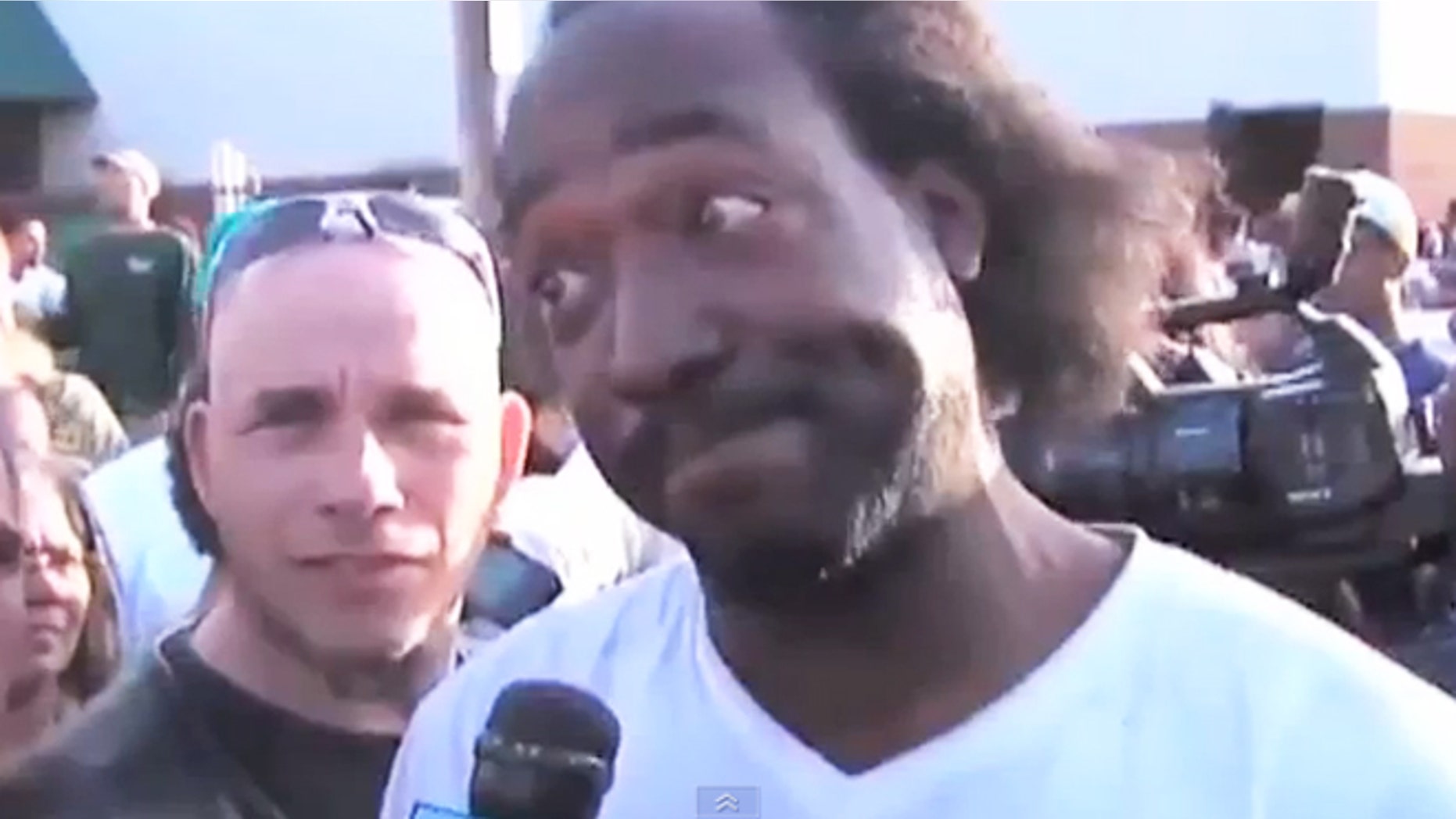 Charles Ramsey is seen in the "Dead Giveaway" viral video.