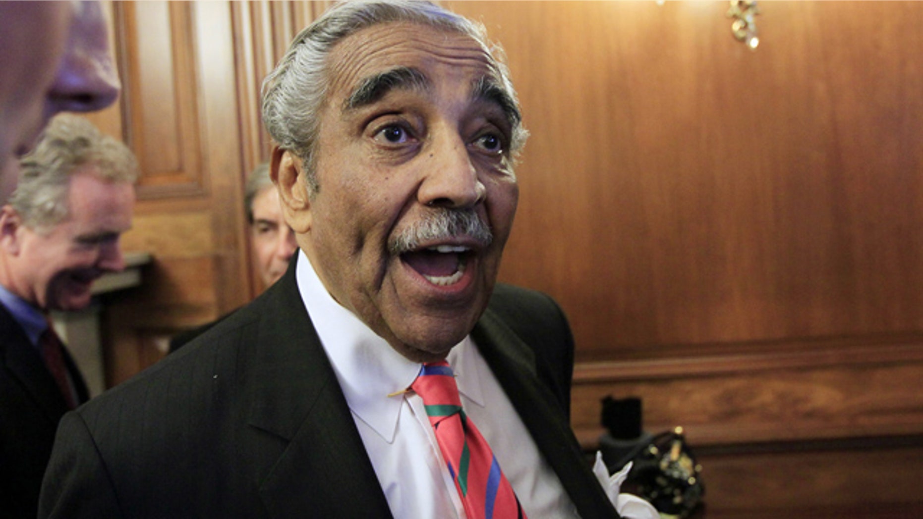 July 22: Rep. Charlie Rangel answers questions from the media on Capitol Hill in Washington.