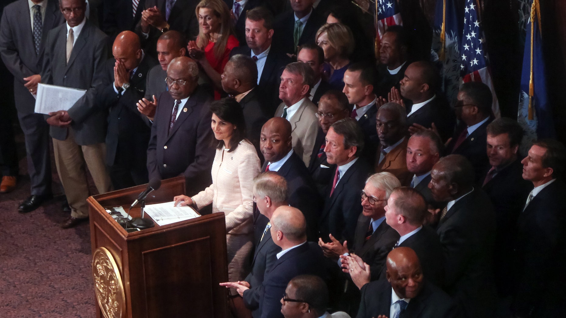 South Carolina Gov. Nikki Haley on Monday, June 22, 2015, in Columbia, S.C.