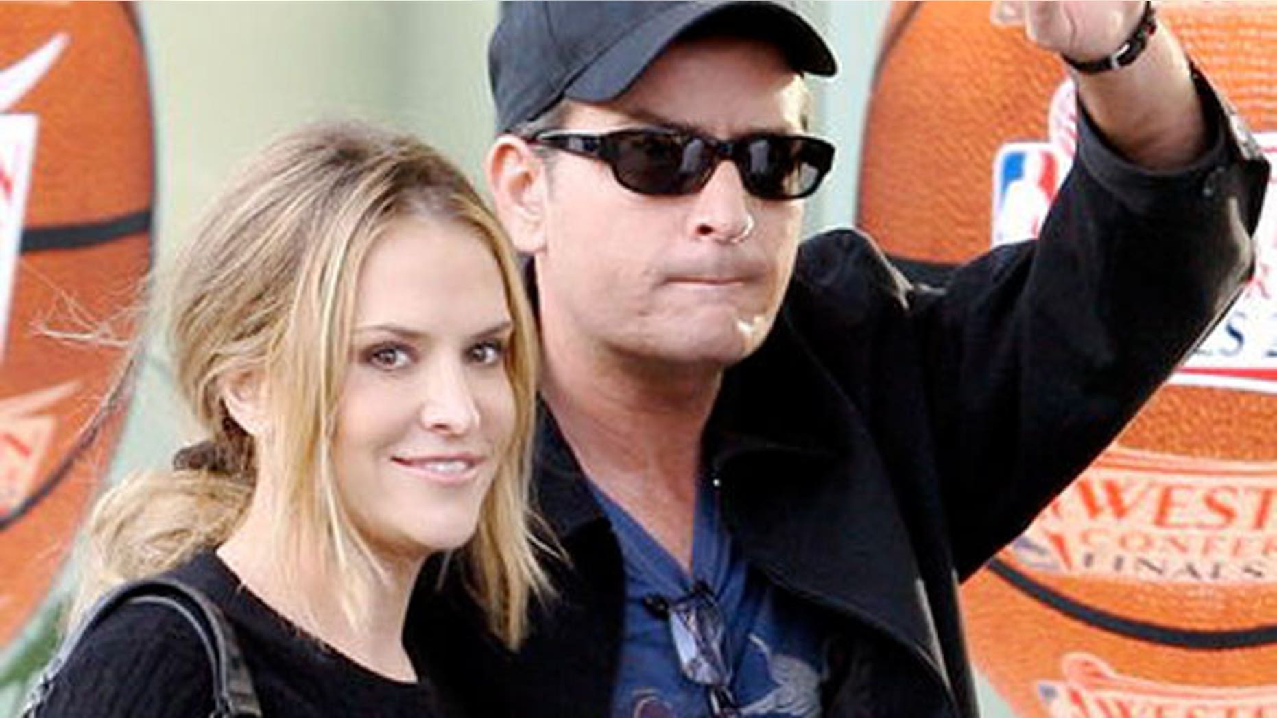 Charlie Sheen and wife Brooke Mueller
