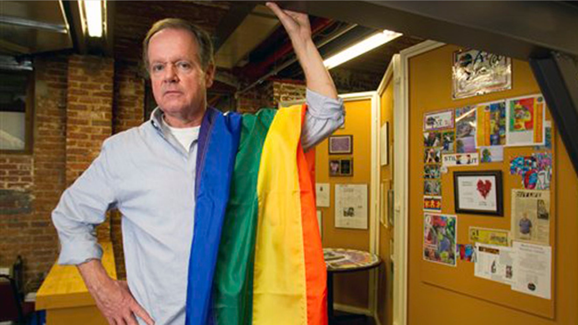 FILE: Aug. 20, 2012: Dave Webb, co-chair of the 2012 Pride Charlotte Festival, poses in the group's Charlotte, N.C. offices.