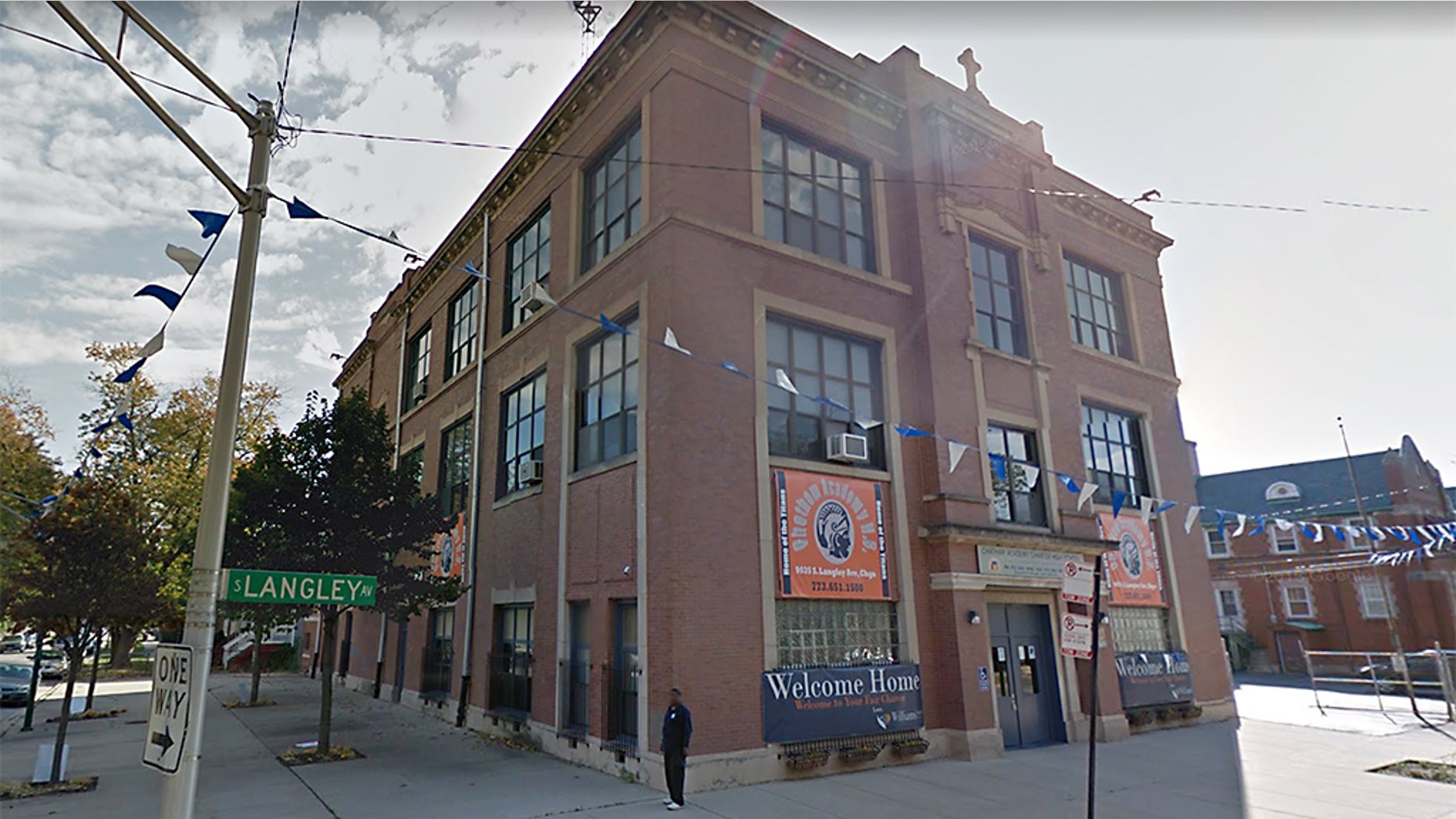 Three people were shot near Chatham Academy High School in Chicago on Monday, according to police.