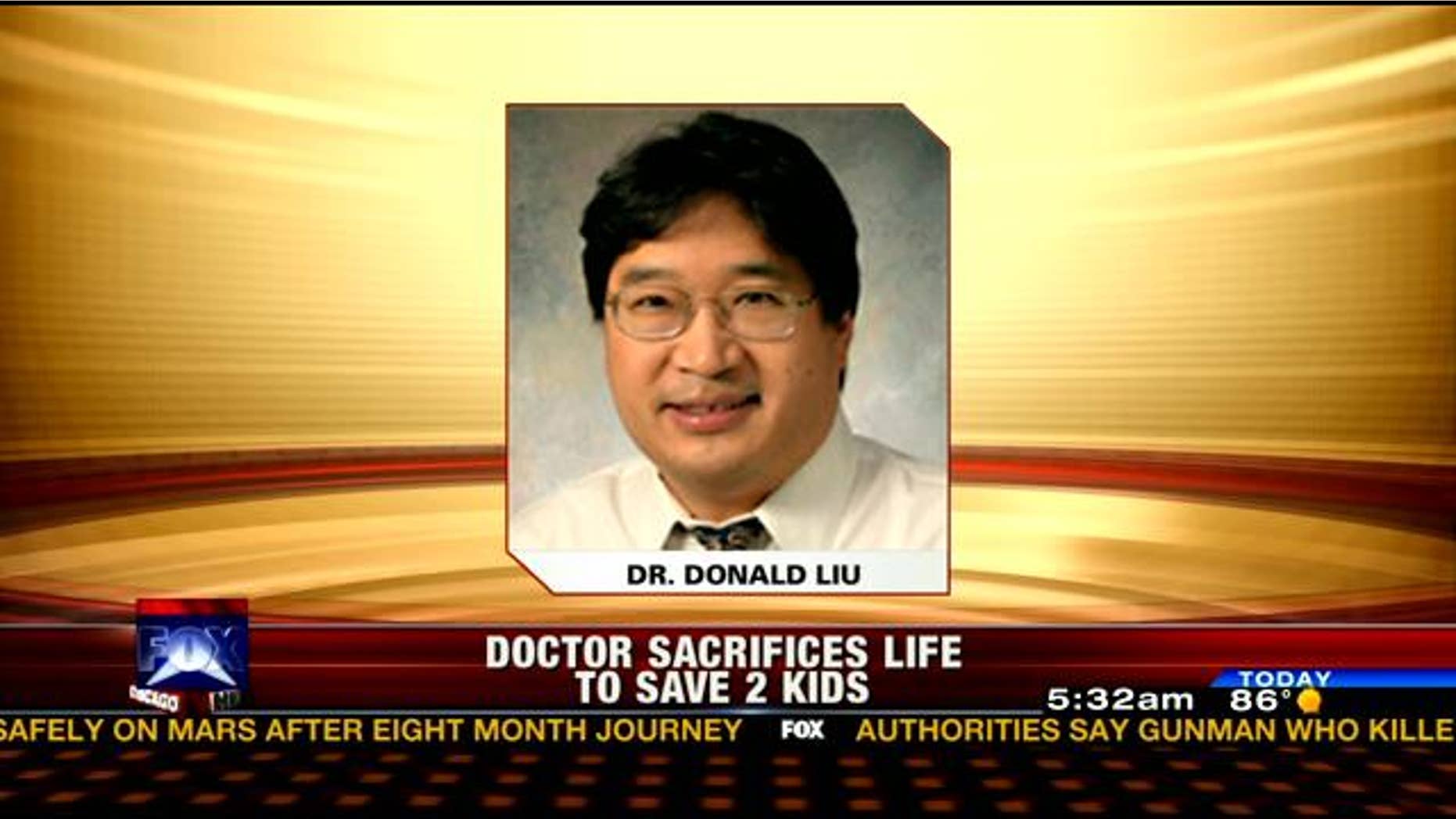 This undated photo, obtained by Fox affiliate WFLD, shows 50-year-old pediatric surgeon Dr. Donald Liu.