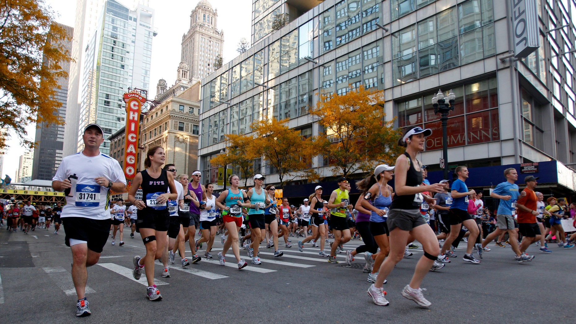 Runners participate in the Chicago Marathon October 9, 2011. (REUTERS/Kamil Krzaczynski)