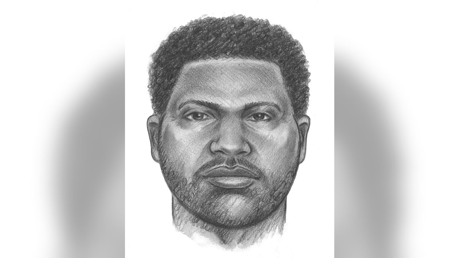In this drawing provided by the New York City Police department, is of an unidentified man believed to have attached two children in an elevator Sunday, June 1, 2014. New York City detectives are fielding tips in the search for a man suspected of fatally stabbing a 6-year-old boy and critically wounding a 7-year-old girl in an elevator in the Brooklyn borough of New York. (AP Photo/New York City Police Department)
