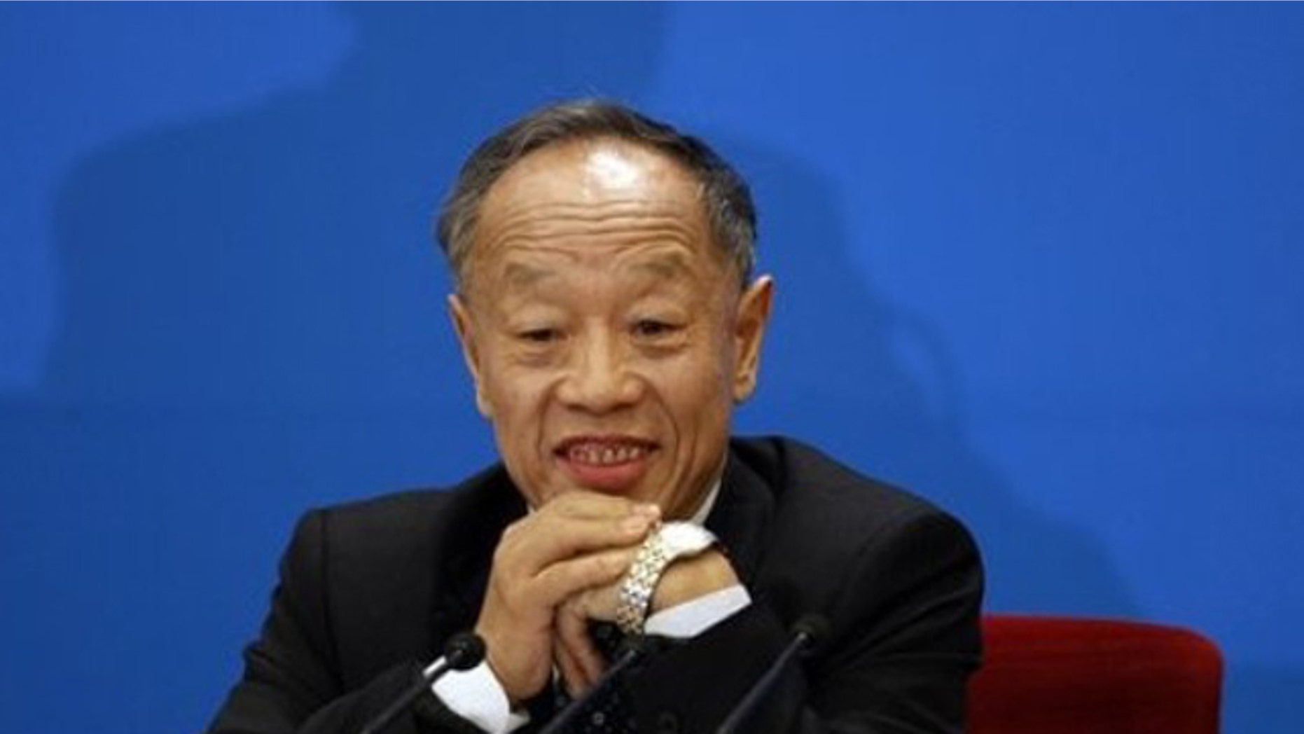 Mar. 4, 2012: Li Zhaoxing, spokesperson of the National People's Congress attends a press conference held on the eve of the National People's Congress at the Great Hall of the People in Beijing, China.