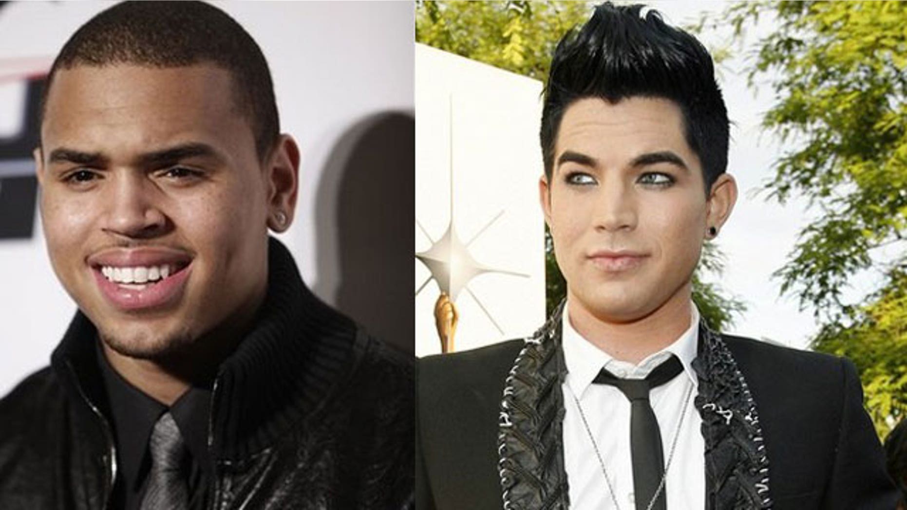 Chris Brown and Adam Lambert