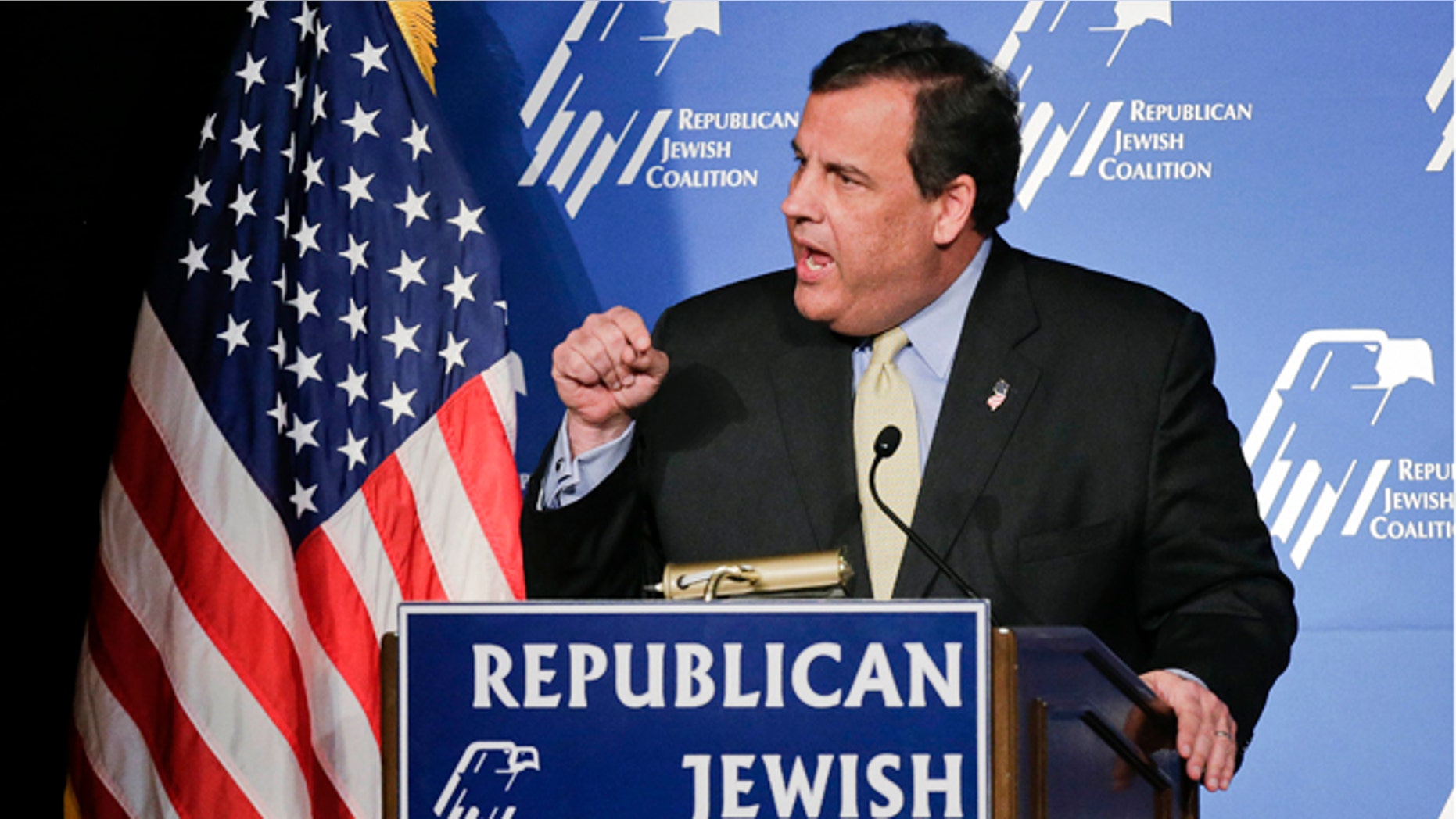 March 29, 2014: New Jersey Gov. Chris Christie speaks at the Republican Jewish Coalition, in Las Vegas, Nevada.