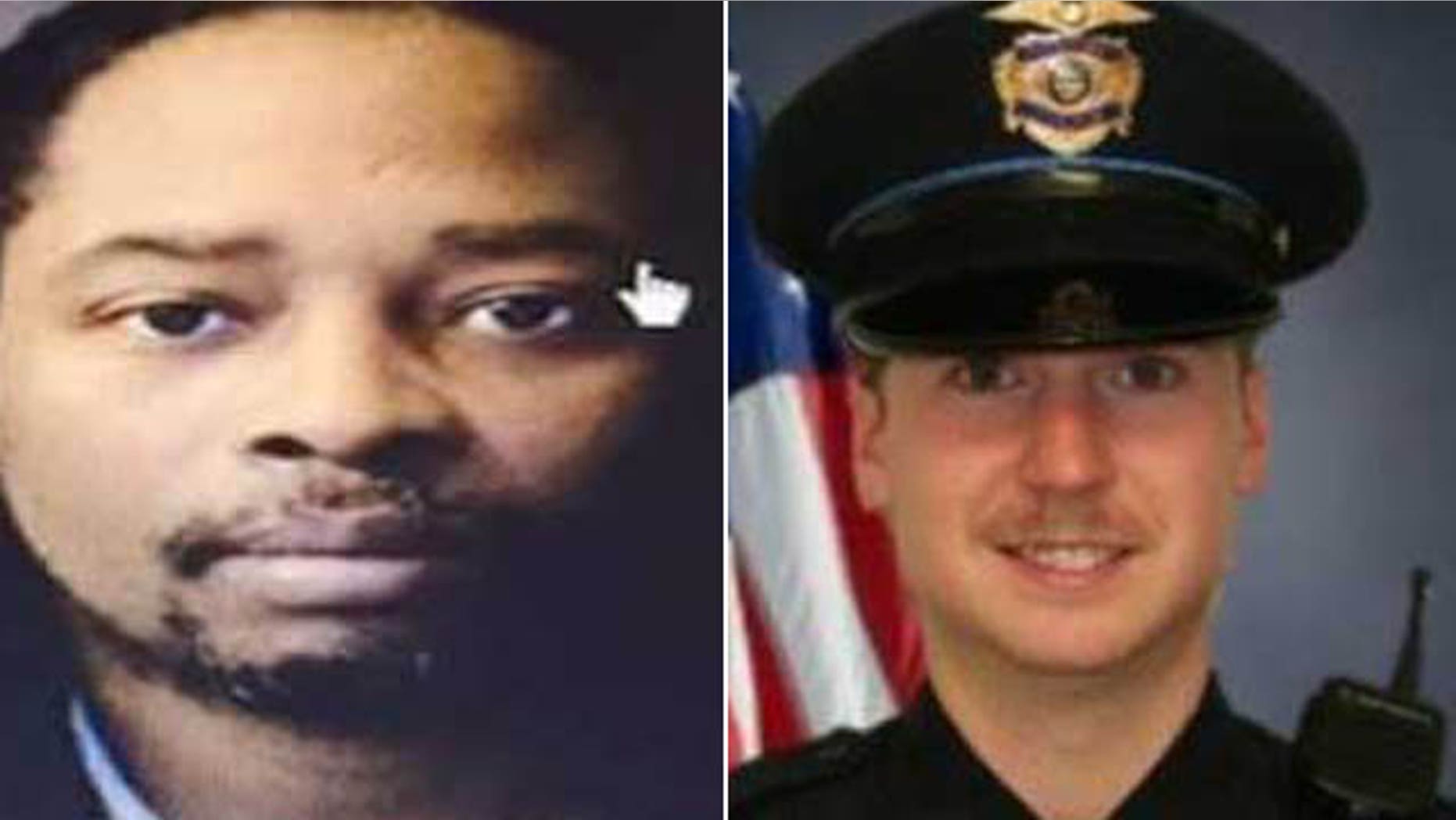 These undated photos show Samuel Dubose, left, and police officer Ray Tensing. Dubose was shot and killed by Tensing Sunday, July 19, 2015 after a confrontation during a traffic stop. (Dubose family/Greenhils Police Department)