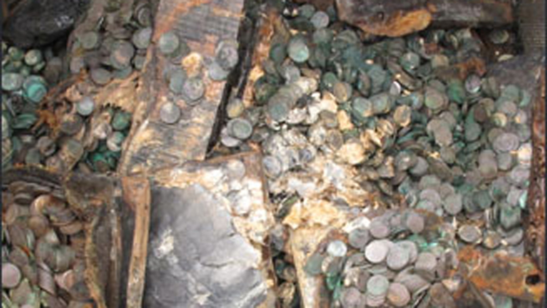 SS City of Cairo silver coins.