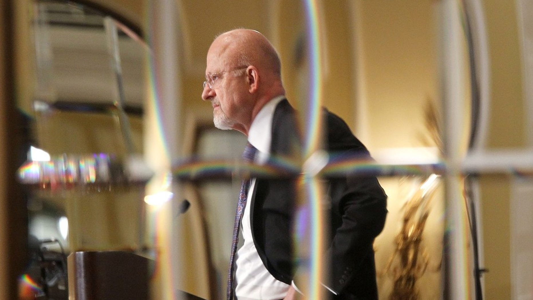 Oct. 6, 2010: U.S. Director of National Intelligence James Clapper speaks during a Bipartisan Policy Center meeting at the Willard Intercontinental Hotel in Washington, DC.