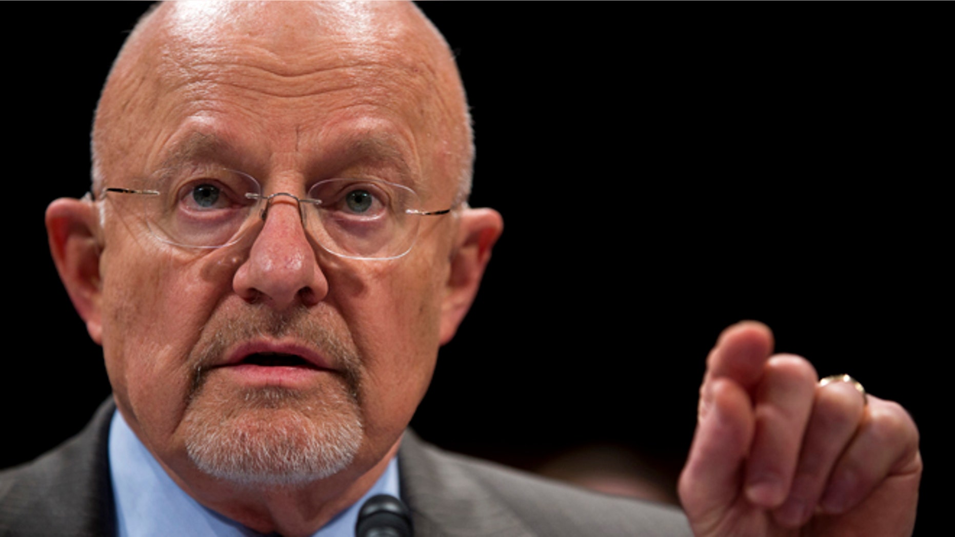 FILE: Oct. 29,2013: Director of National Intelligence James Clapper on Capitol Hill in Washington, D.C.