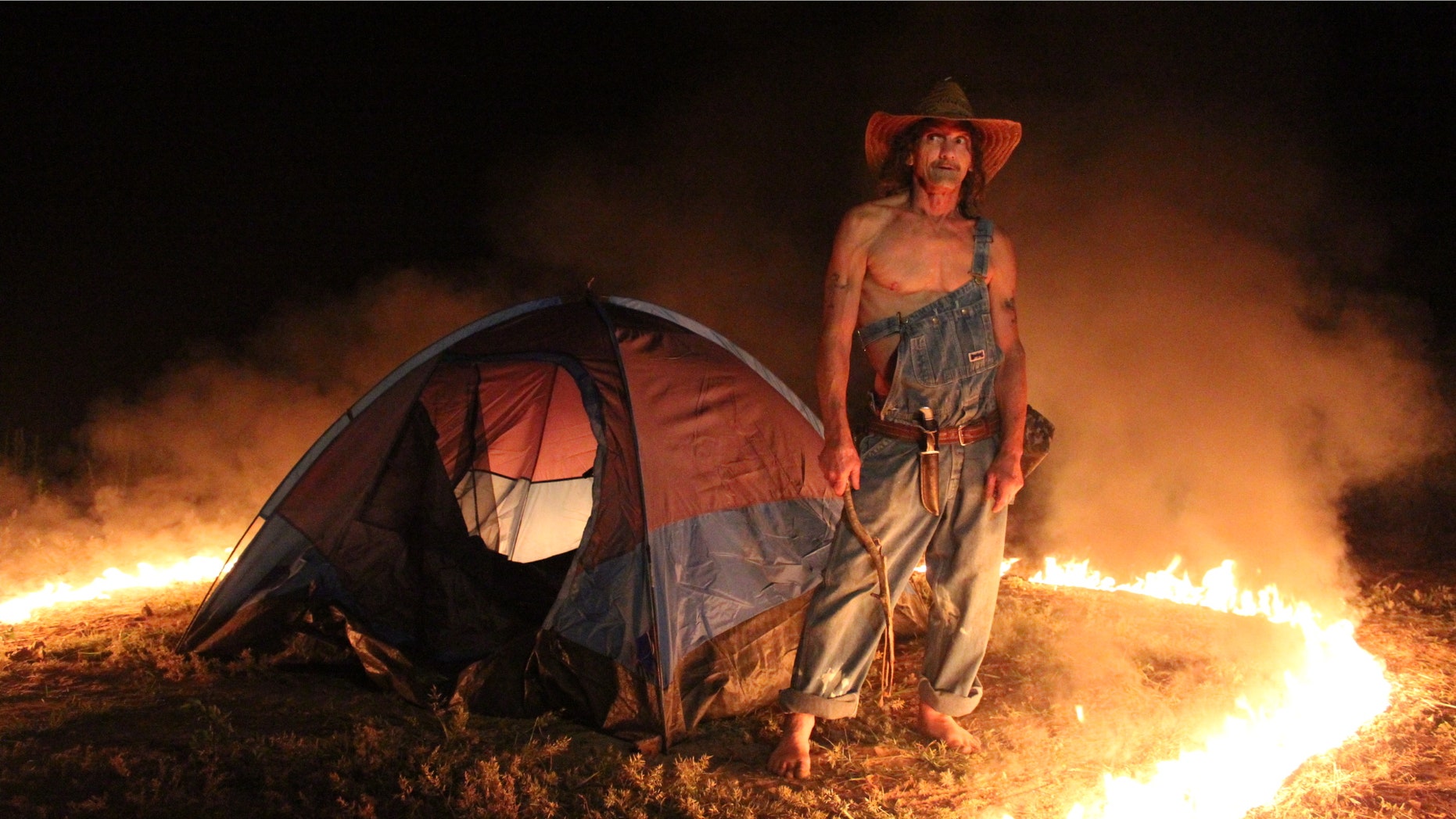 Jimmy standing in the ring of fire.