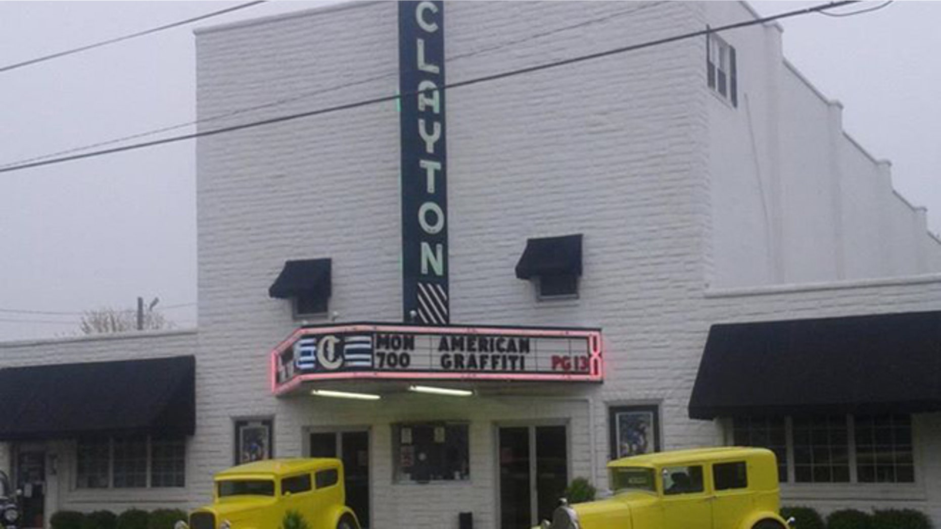 FILE: Undated. The exterior of the Clayton Theatre, an independent movie house in the small southern Delaware town of Dagsboro.