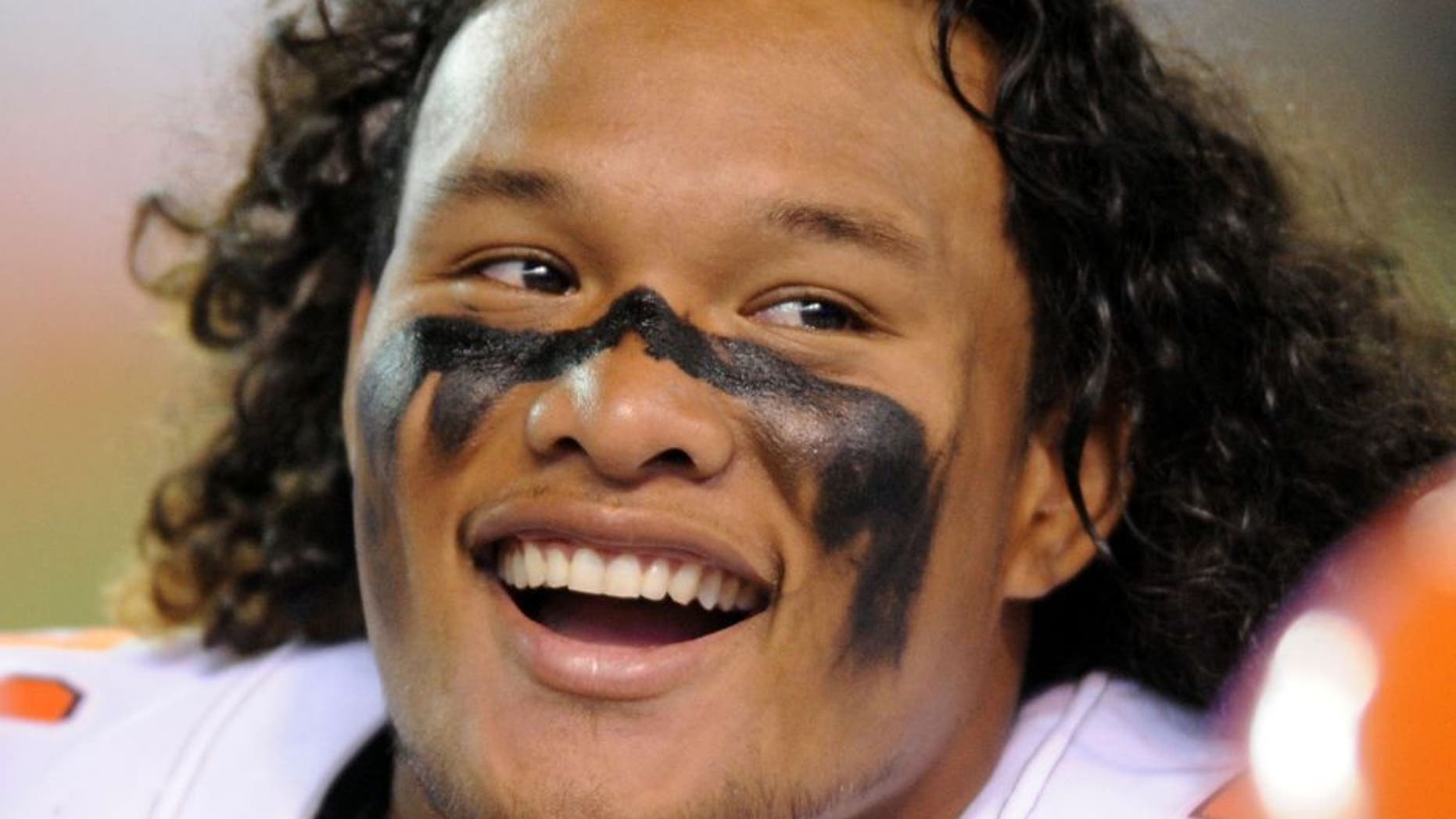 Aug 13, 2015; Cleveland, OH, USA; Cleveland Browns defensive tackle Danny Shelton (71) on the sideline against the Washington Redskins in a preseason NFL football game at FirstEnergy Stadium. Mandatory Credit: Ken Blaze-USA TODAY Sports
