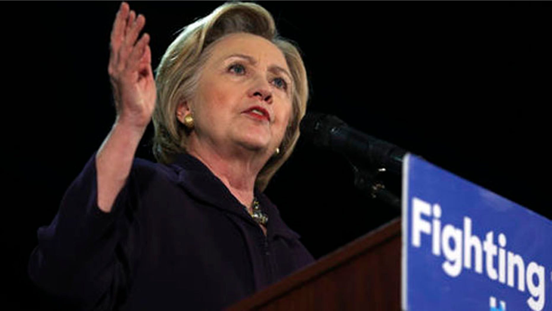 FILE - In this May 11, 2016 file photo, Democratic presidential candidate Hillary Clinton speaks during a campaign rally in Blackwood, N.J. While white voters continue to abandon the Democratic Party, small gains with white women could help put likely nominee Clinton over the top if the November election is close. Democrats believe these women could open up opportunities for Clinton in North Carolina. (AP Photo/Mel Evans, File)