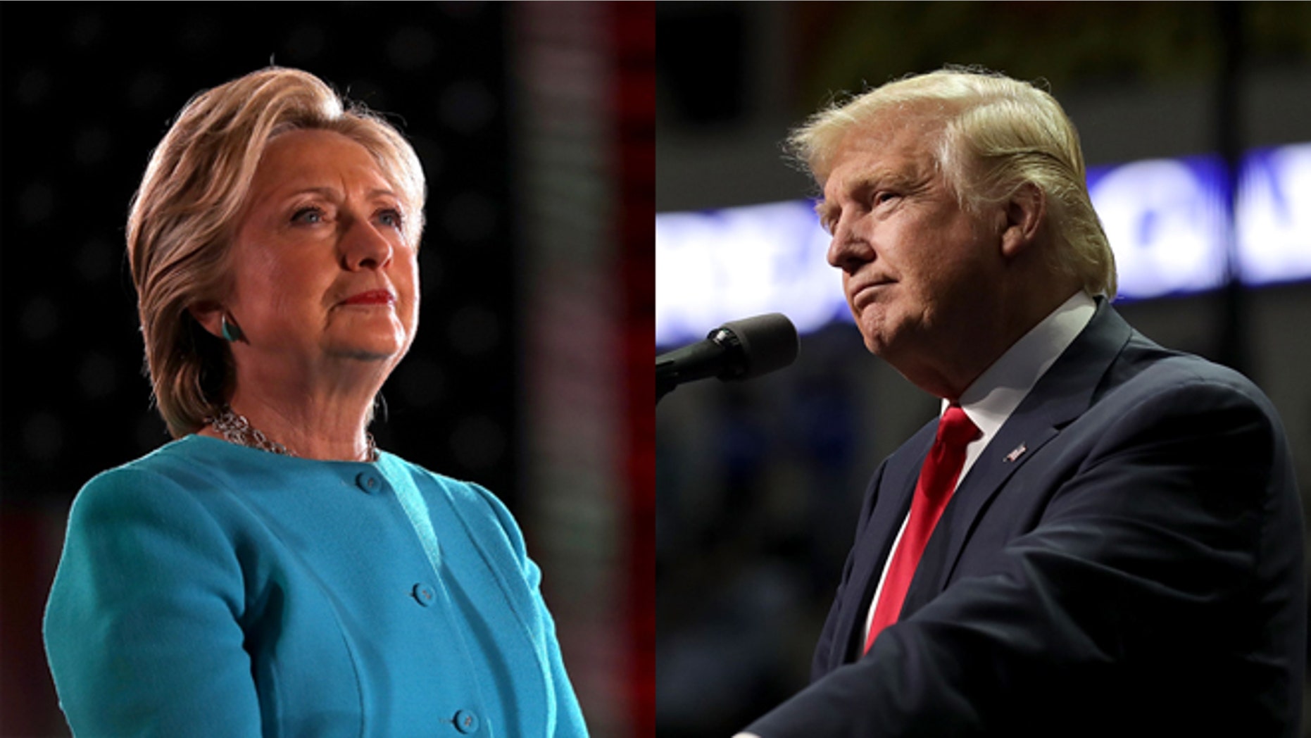 Hillary Clinton and Donald Trump.