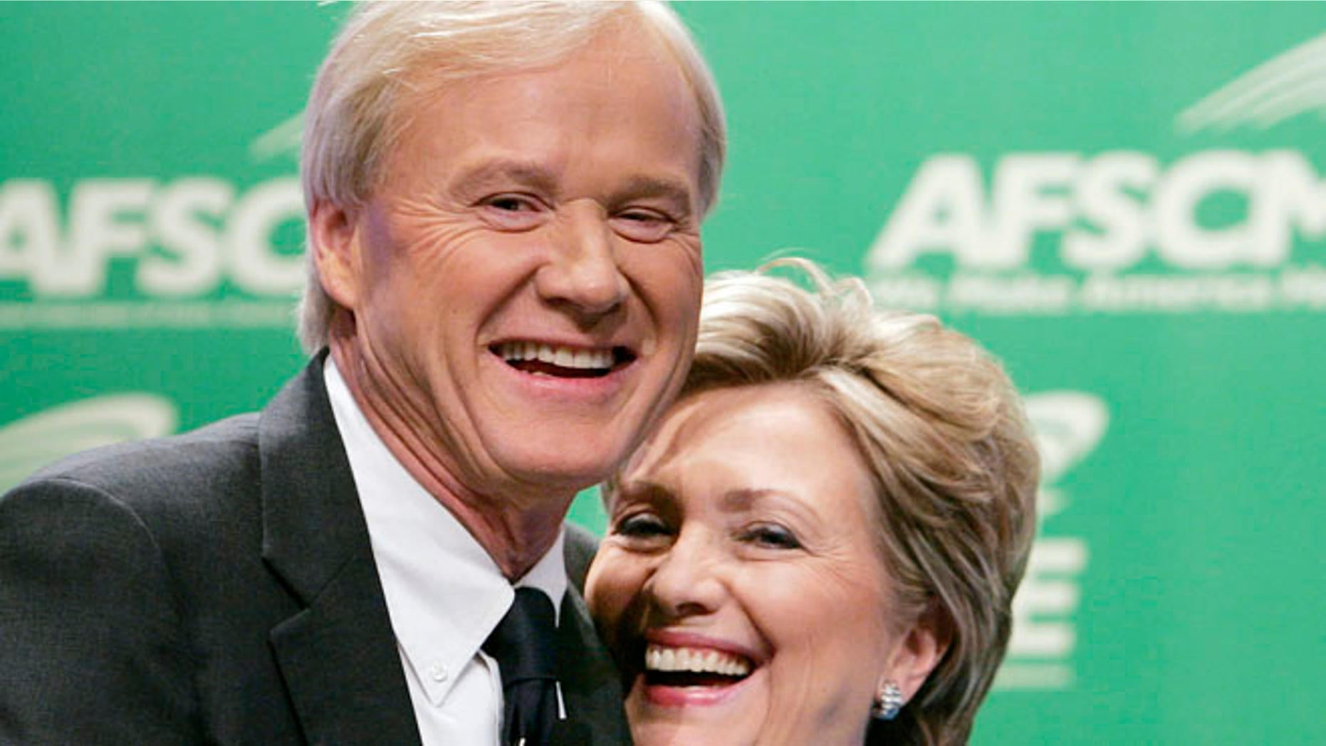 FILE: 2007: Presidential candidate Hillary Clinton, D-N.Y., and MSNBC personality Chris Matthews at a AFSCME Democratic Presidential Forum in Washington, D.C.