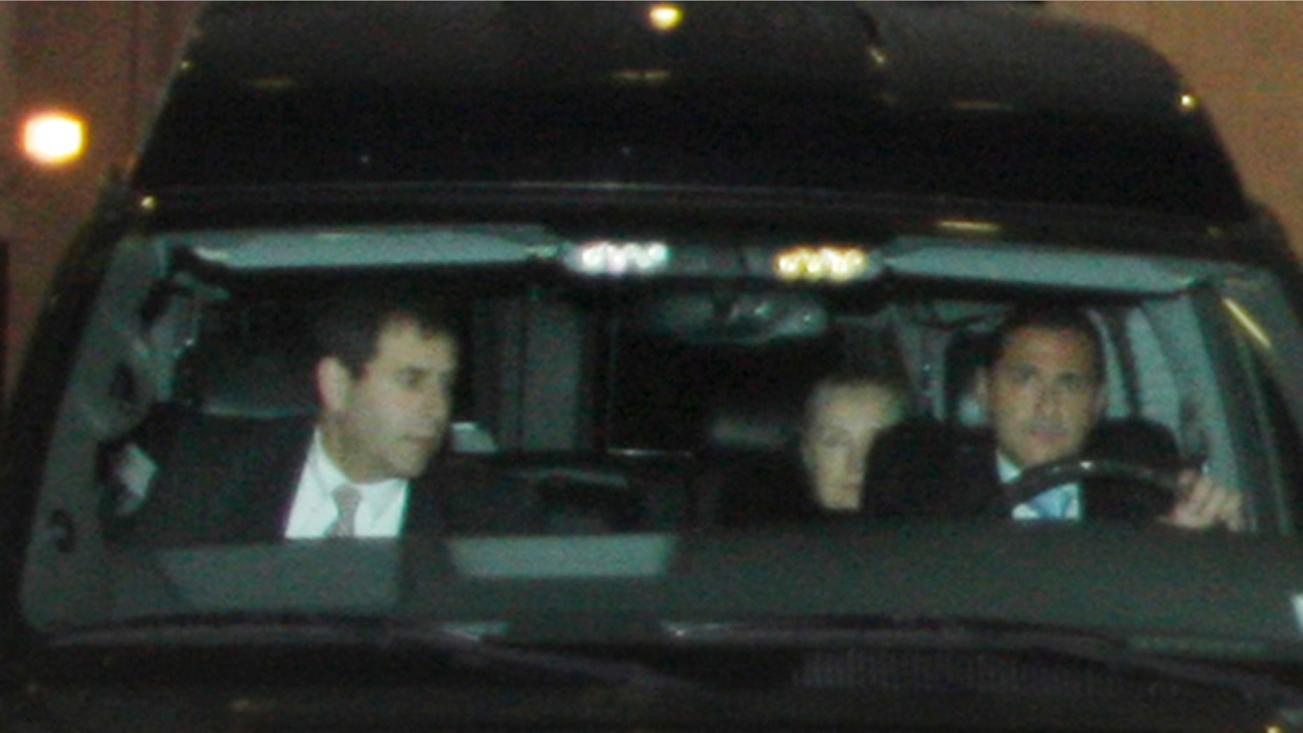 Jan. 2, 2013: U. S. secretary of State Hillary Rodham Clinton, right rear, leaves New York-Presbyterian Hospital after being discharged.