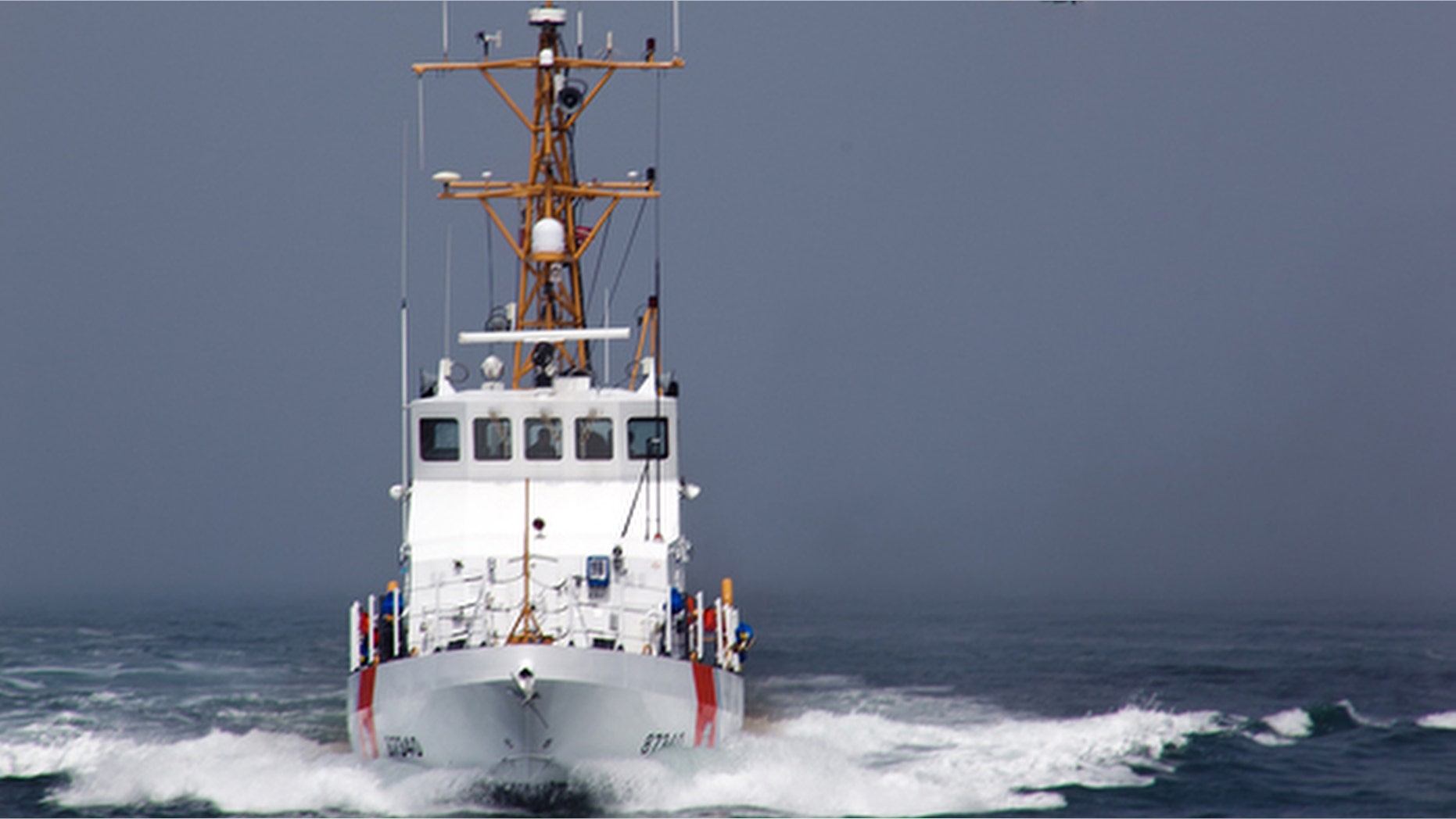 A smuggler's vessel rammed a small U.S. Coast Guard boat deployed by the cutter Halibut, off the Southern California coast early Sunday Dec. 2, 2012, killing one Coast Guard member and injuring another, authorities said. (AP Photo/U.S. Coast Guard/Steve Lee)