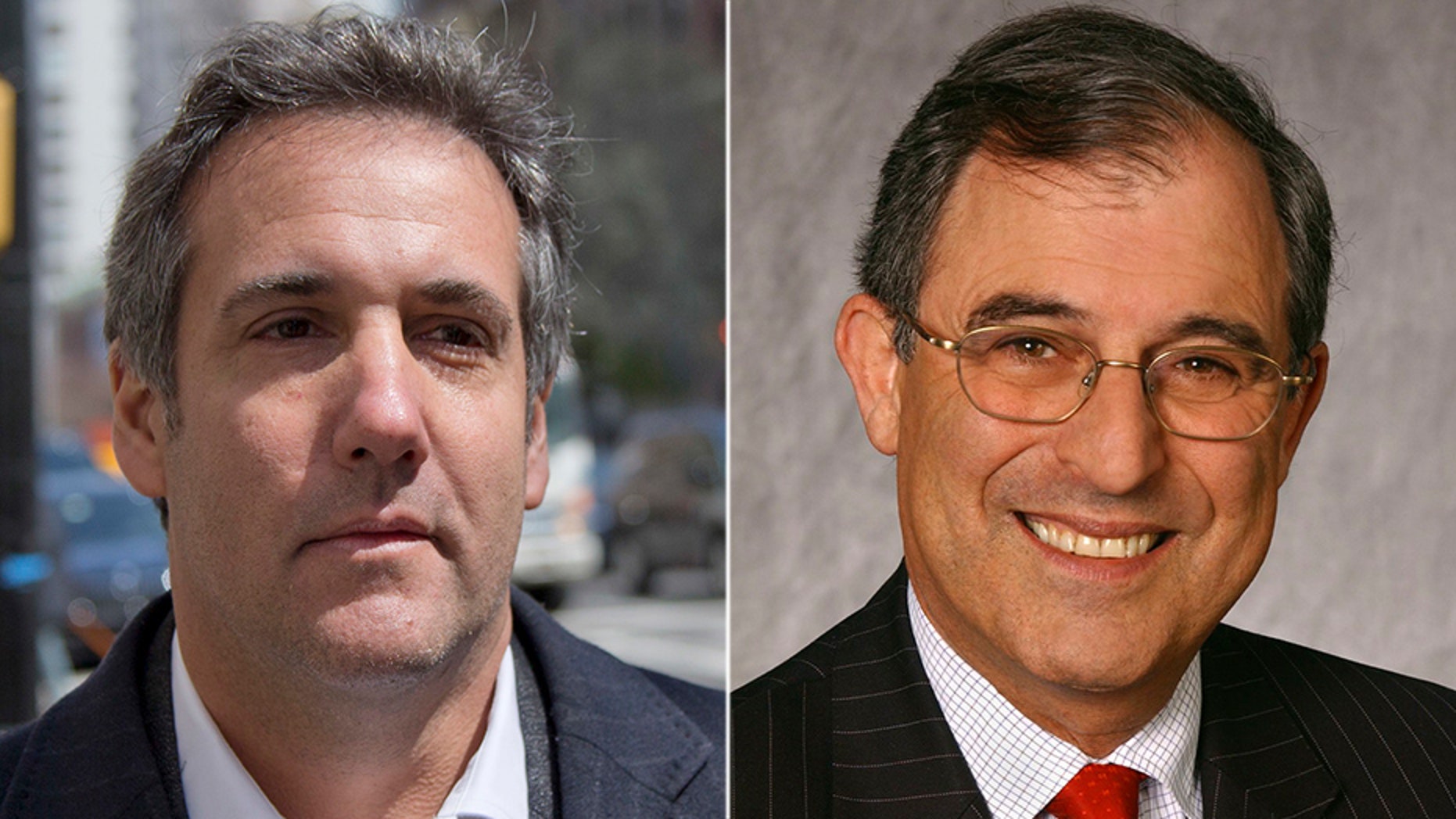 Michael Cohen (left), President Trump’s longtime fixer now under federal investigation, has hired ex-Clinton lawyer Lanny Davis (right) to represent him as he distances himself from the president.