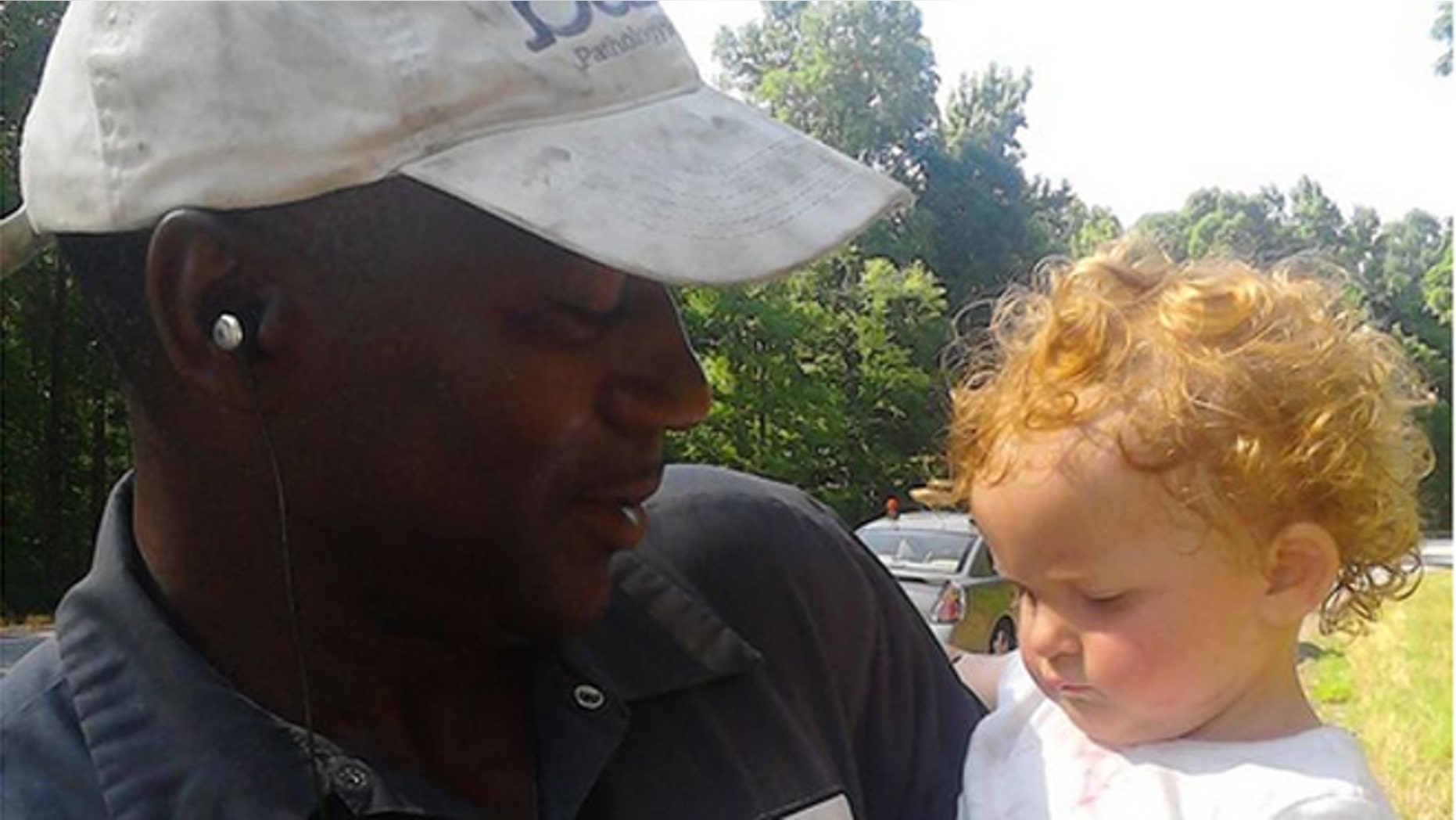 Bryant Collins spotted the girl around 10 a.m. Friday as he drove along Highway 72 in Carlton, which is east of Atlanta.