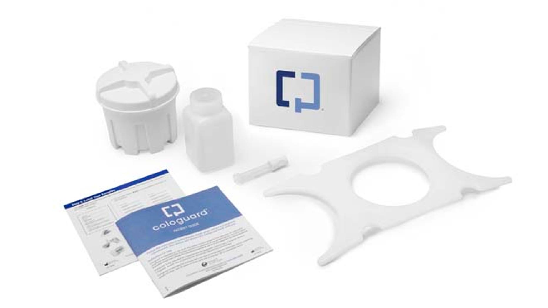 This undated product image provided by the Mayo Clinic shows the Cologuard test. (AP/Mayo Clinic)