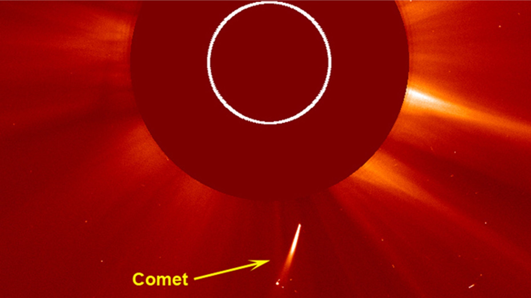 NASA captured a stunning video showing this fairly bright white comet as it dove towards the Sun -- and was never heard from again.