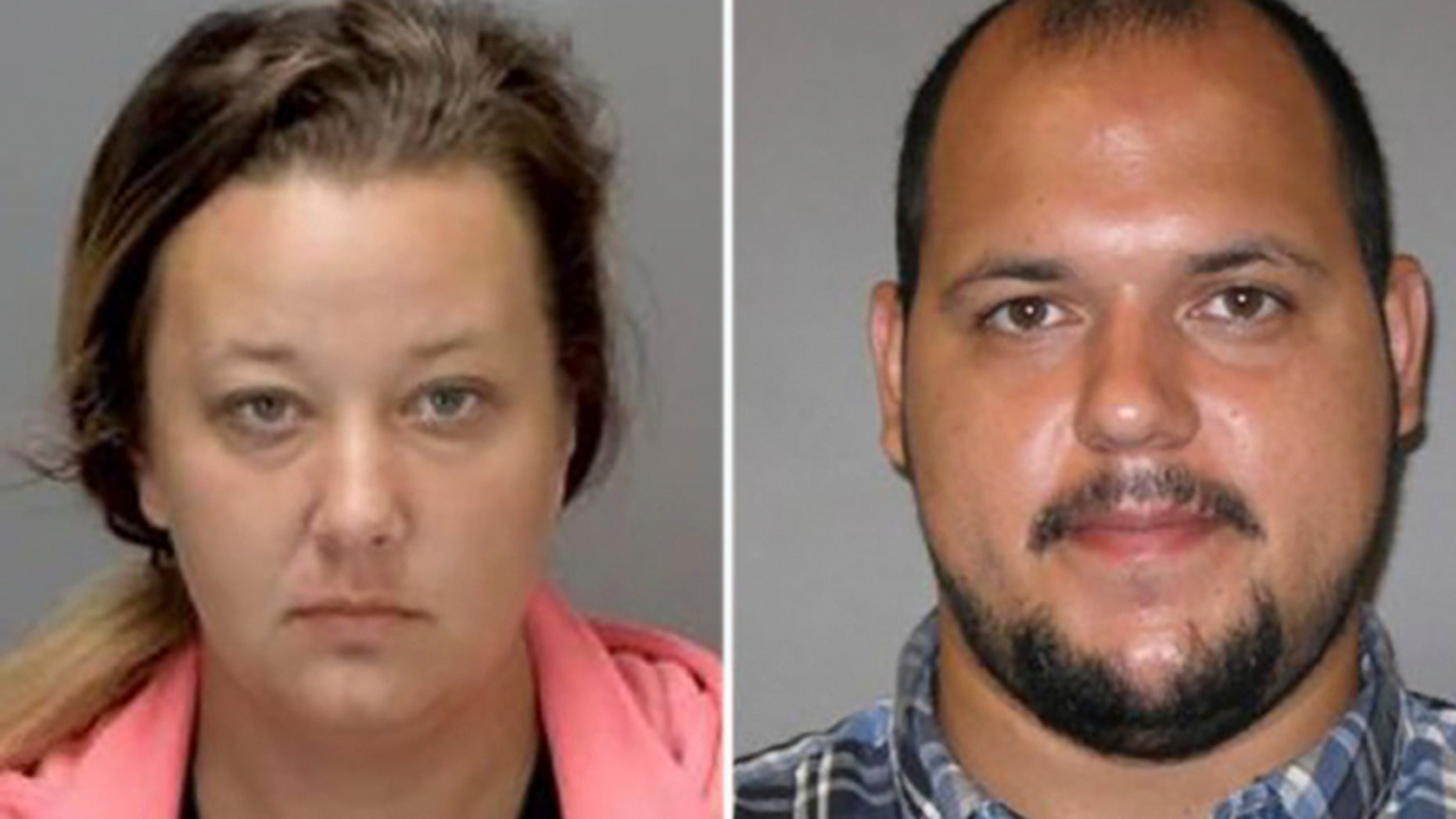 Yenier Conde, right, and Sarah Conde, left, were charged with 10 counts of first and second degree child abuse and unlawful imprisonment on Friday after investigators said they routinely physically and verbally abused their five children over the course of six years.