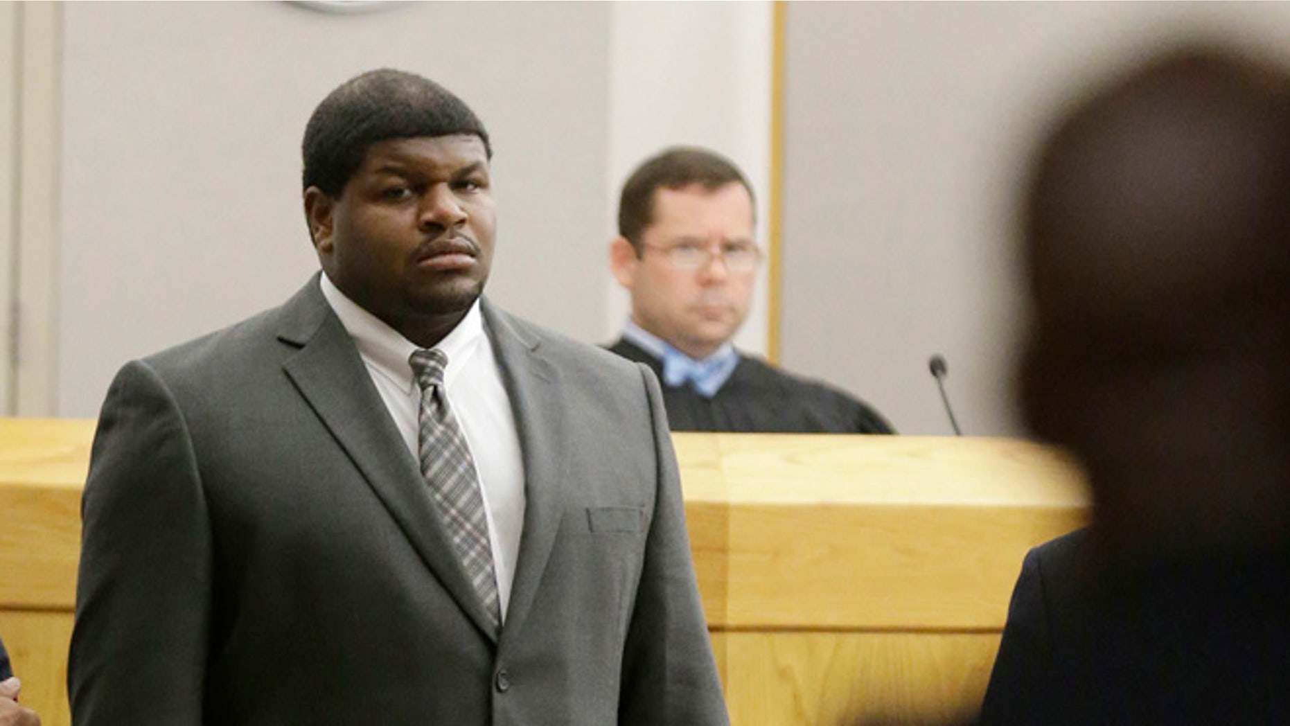 FILE 2014: Former Dallas Cowboys Josh Brent stands in court in Dallas.