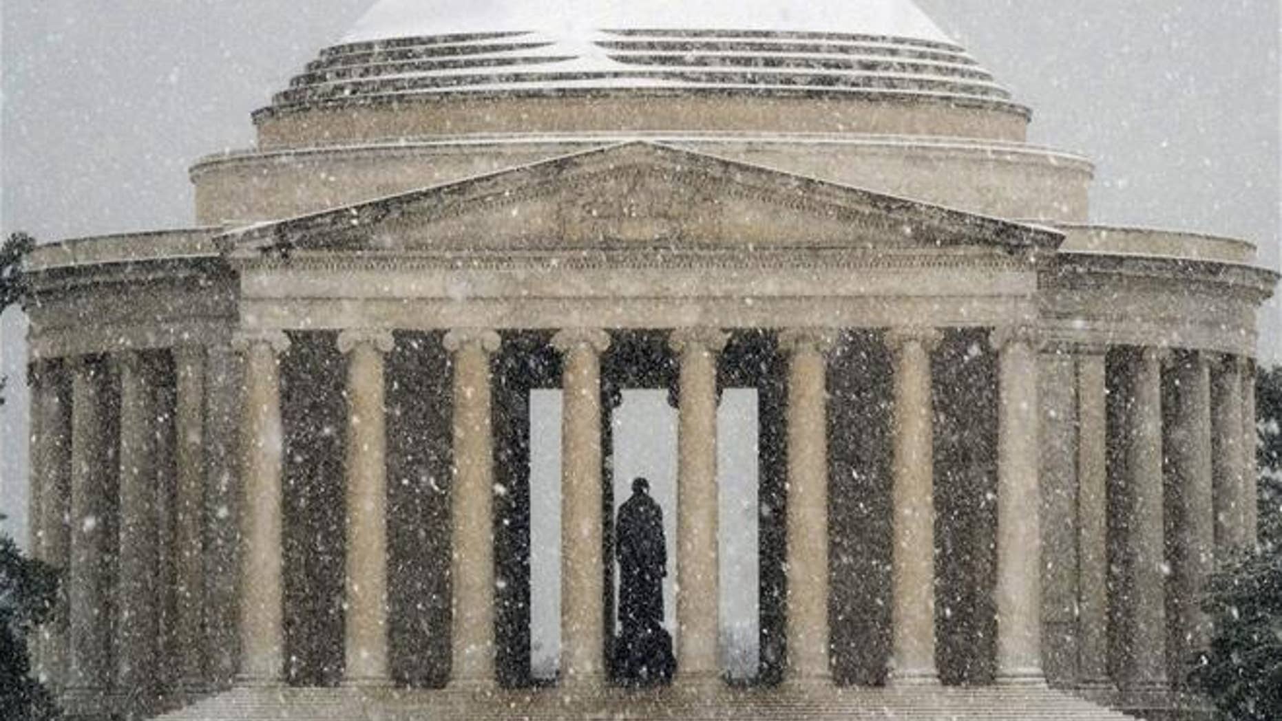 The Jefferson Memorial is among several monuments and cemeteries in Washington DC that have been damaged by a black slime called biofilm.
