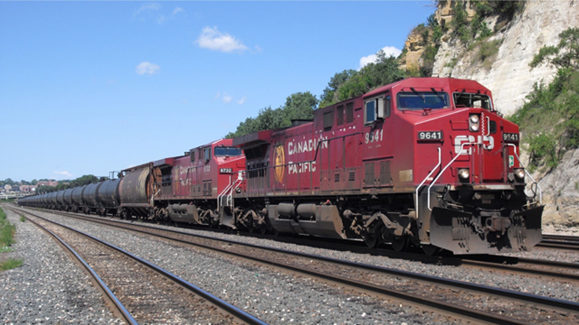 A Canadian Pacific train moving crude oil out of the Bakken formation in North Dakota. Transporting of crude oil has dramatically increased since 2009.