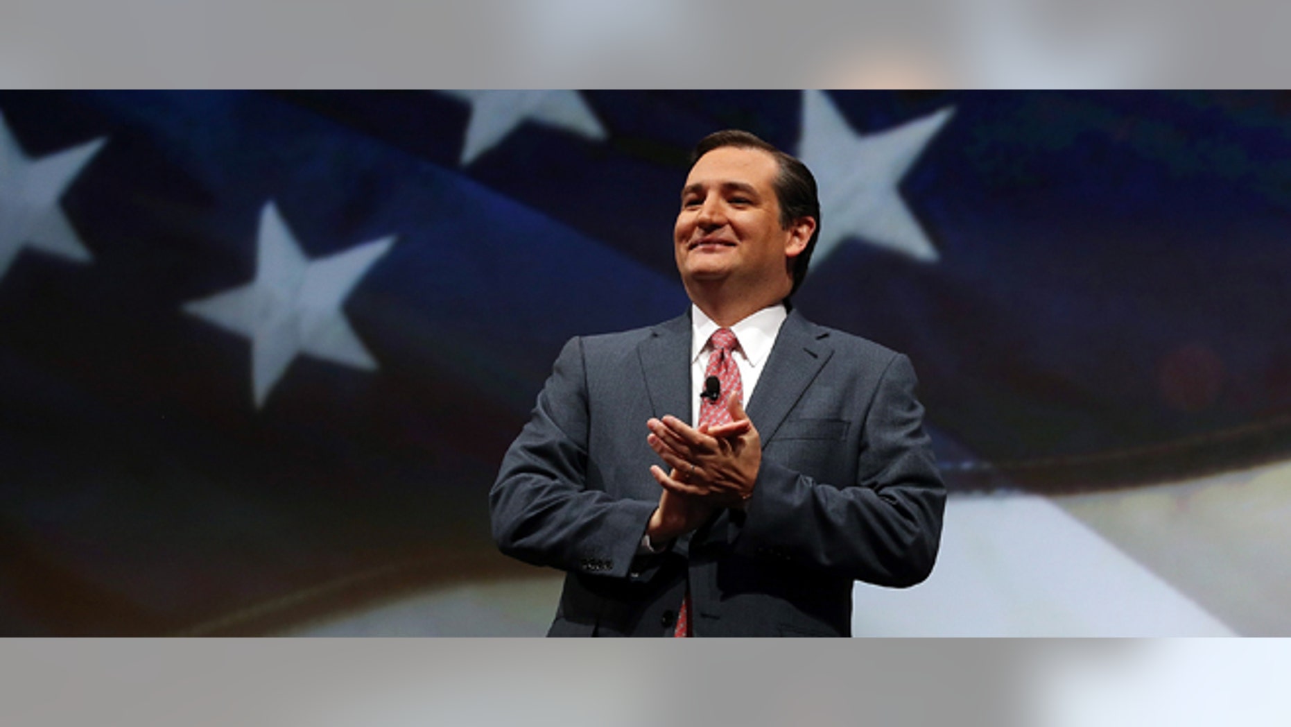 HOUSTON, TX - MAY 03: U.S. Sen. Ted Cruz (R-TX) speaks during the 2013 NRA Annual Meeting and Exhibits at the George R. Brown Convention Center on May 3, 2013 in Houston, Texas. More than 70,000 peope are expected to attend the NRA's 3-day annual meeting that features nearly 550 exhibitors, gun trade show and a political rally. The Show runs from May 3-5. (Photo by Justin Sullivan/Getty Images)