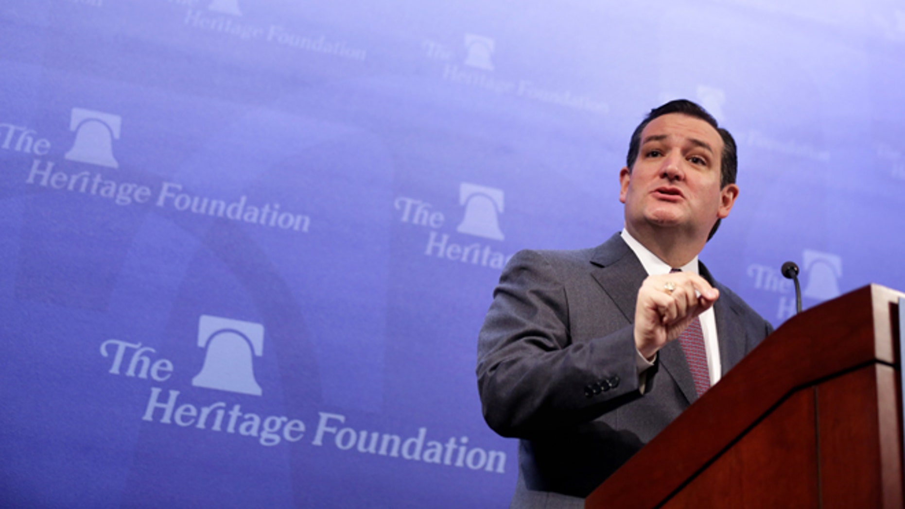 WASHINGTON, DC - FEBRUARY 10: U.S. Senator Ted Cruz (R-TX) addresses the Heritage Action for America's Conservative Policy Summit February 10, 2014 in Washington, DC. Sen. Cruz discussed the "American Energy Renaissance Act" that he will introduce to the Senate soon. (Photo by Alex Wong/Getty Images)