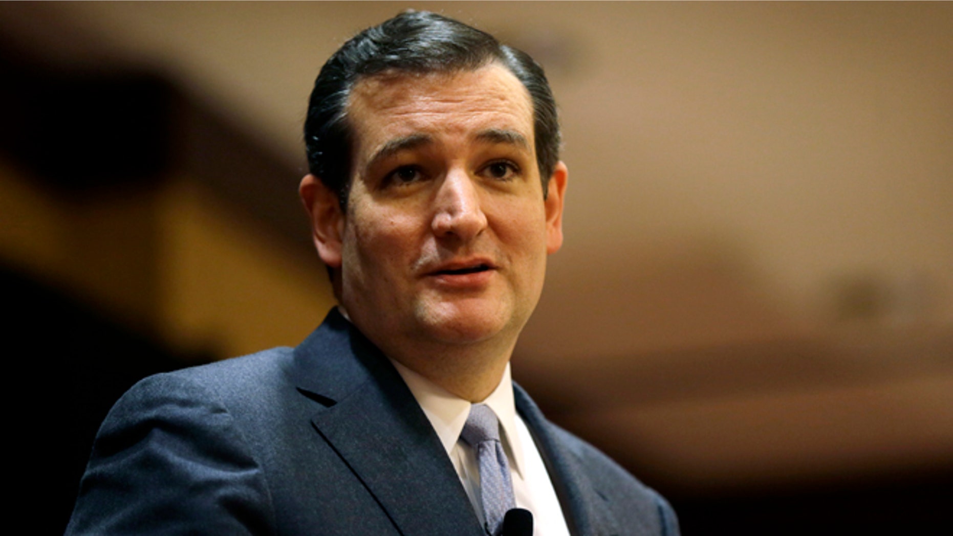 U.S. Sen. Ted Cruz, R-Texas, speaks at the Network of Iowa Christian Home Educators state Capitol day event, Tuesday, March 18, 2014, in Des Moines, Iowa. Cruz has made four trips to Iowa in eight months. (AP Photo/Charlie Neibergall)