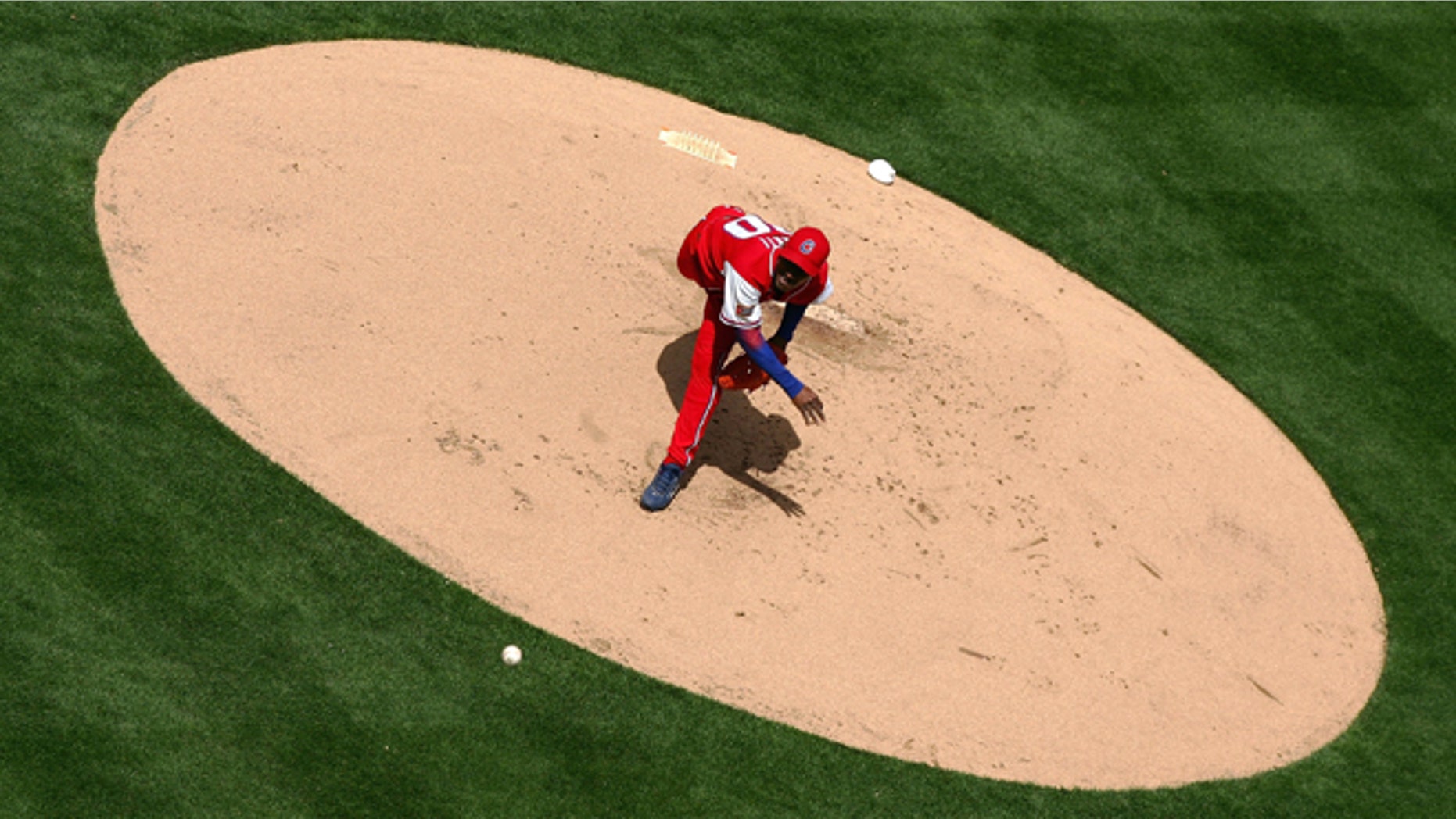 SAN DIEGO - MARCH 18: Starting pitcher Yadel Marti #90 of Team Cuba pitches against Team Domincan Republic during the Semi Final game of the World Baseball Classic on March 18, 2006 at Petco Park in San Diego, California. (Photo by Donald Miralle/Getty Images)
