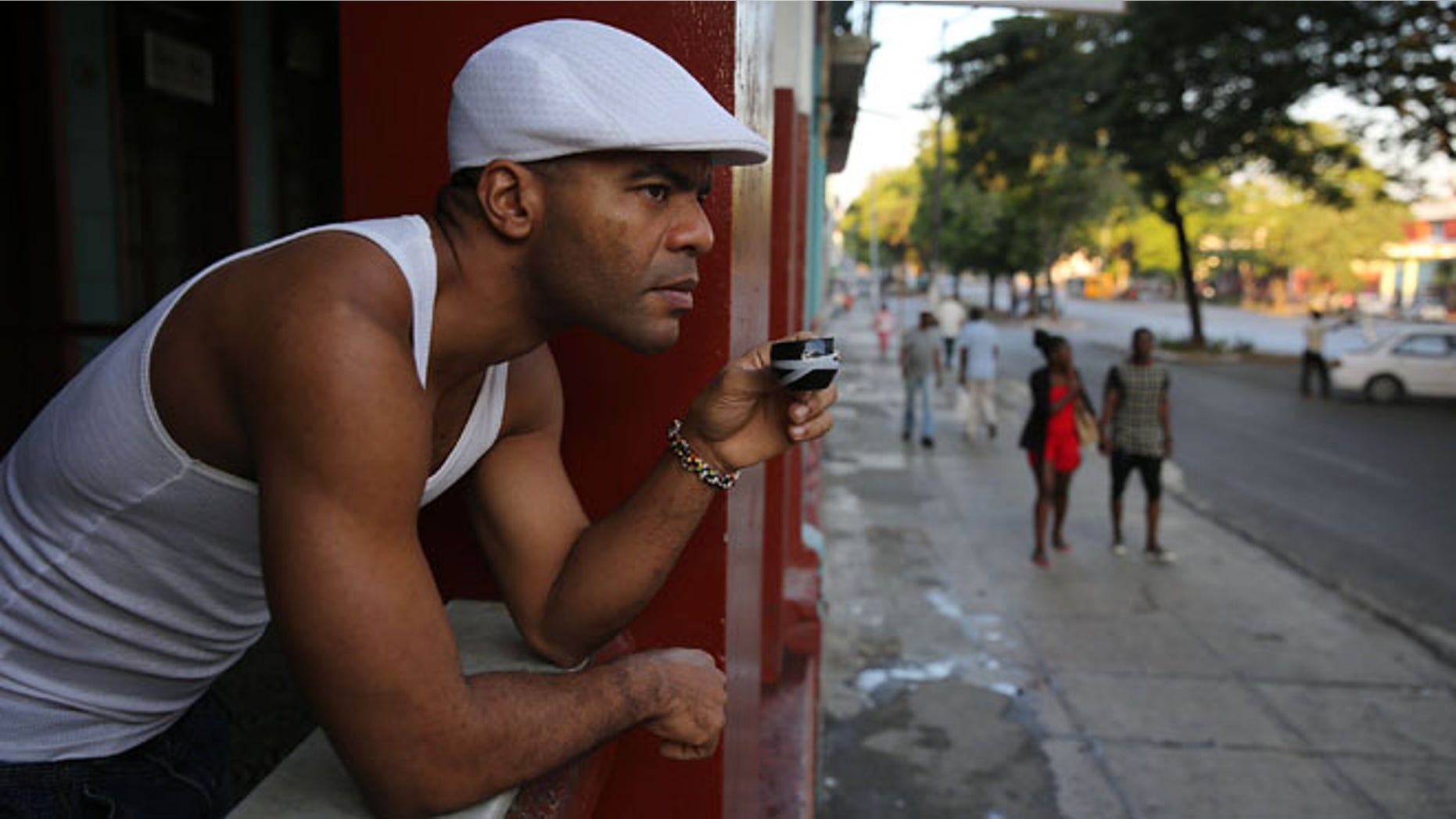 A man has his morning coffee in Havana, Cuba. (Photo by Joe Raedle/Getty Images)