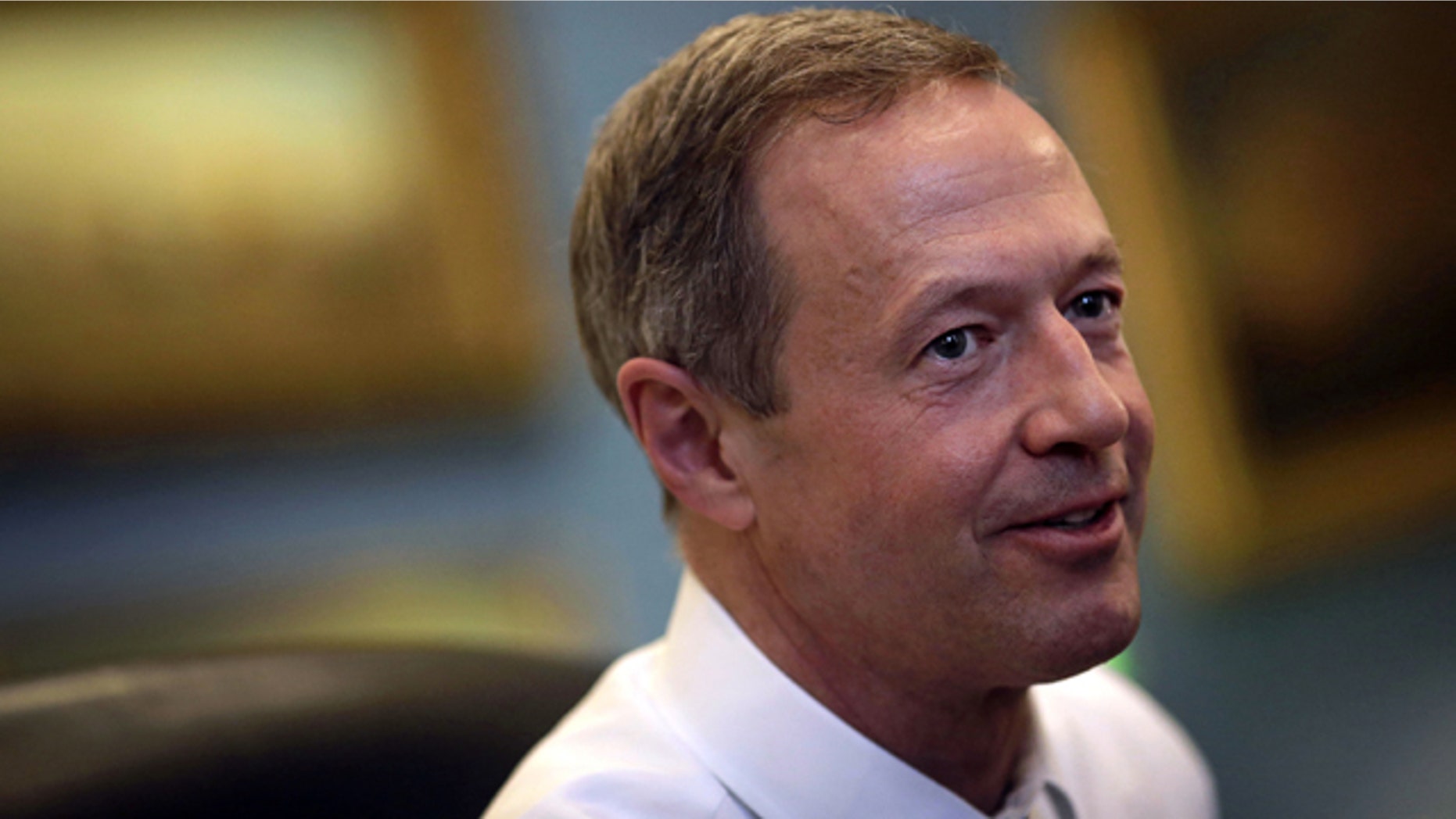 File- This April 7, 2014, file photo shows Maryland Gov. Martin O'Malley speaking with reporters in his office inside the Maryland State House in Annapolis, Md. (AP Photo/Patrick Semansky, File)