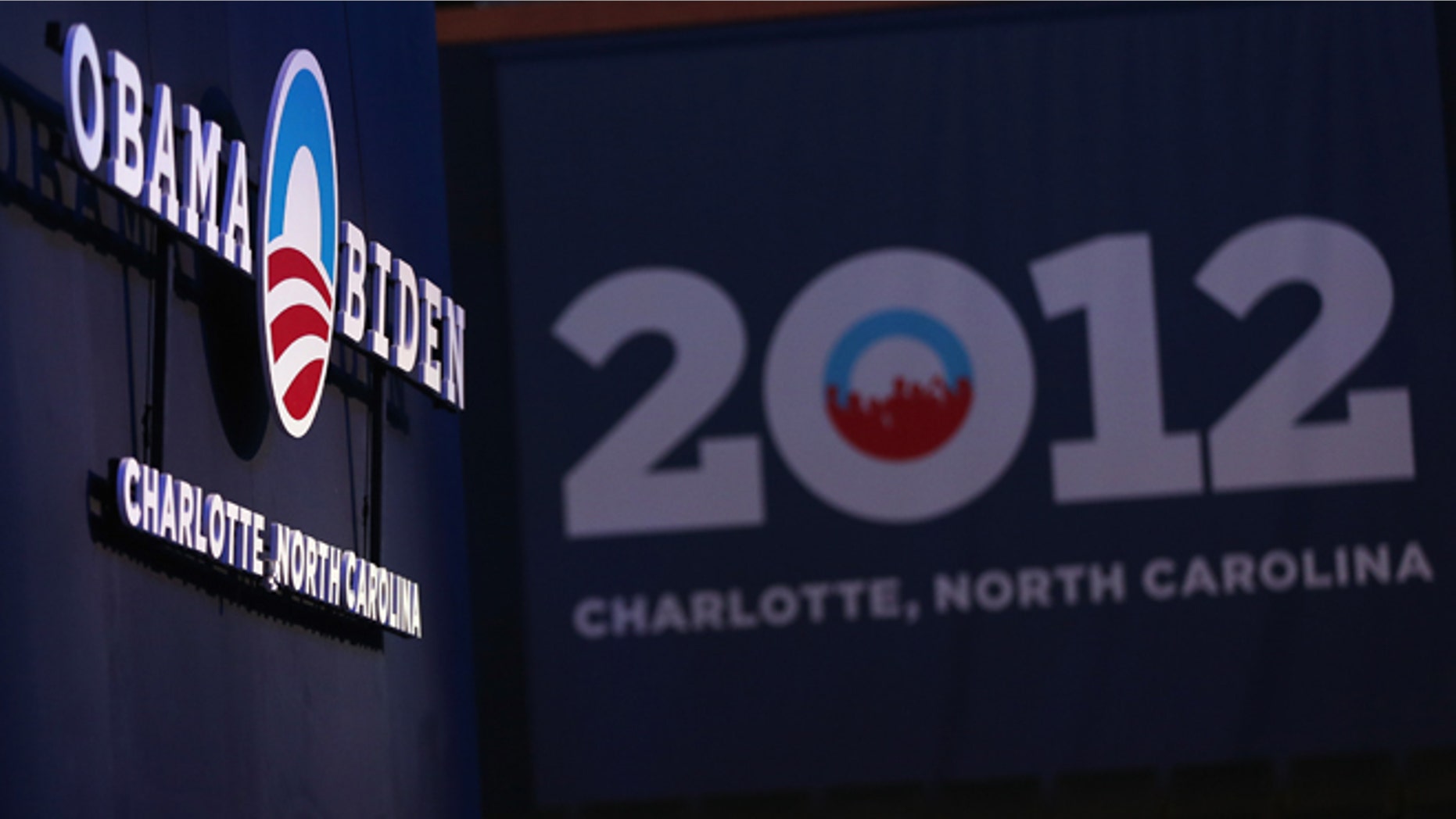 CHARLOTTE, NC - AUGUST 31: A general view of the inside of the arena during the Democratic National Convention Committee Unveiling Stage for the DNC at Time Warner Cable Arena on August 31, 2012 in Charlotte, North Carolina. (Photo by Streeter Lecka/Getty Images)