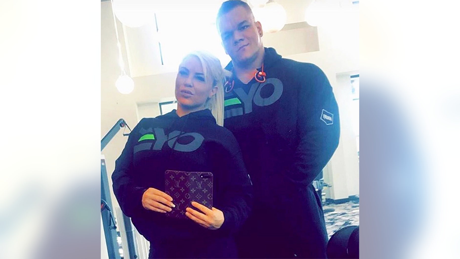 WWE star Dana Brooke with late boyfriend Dallas McCarver.