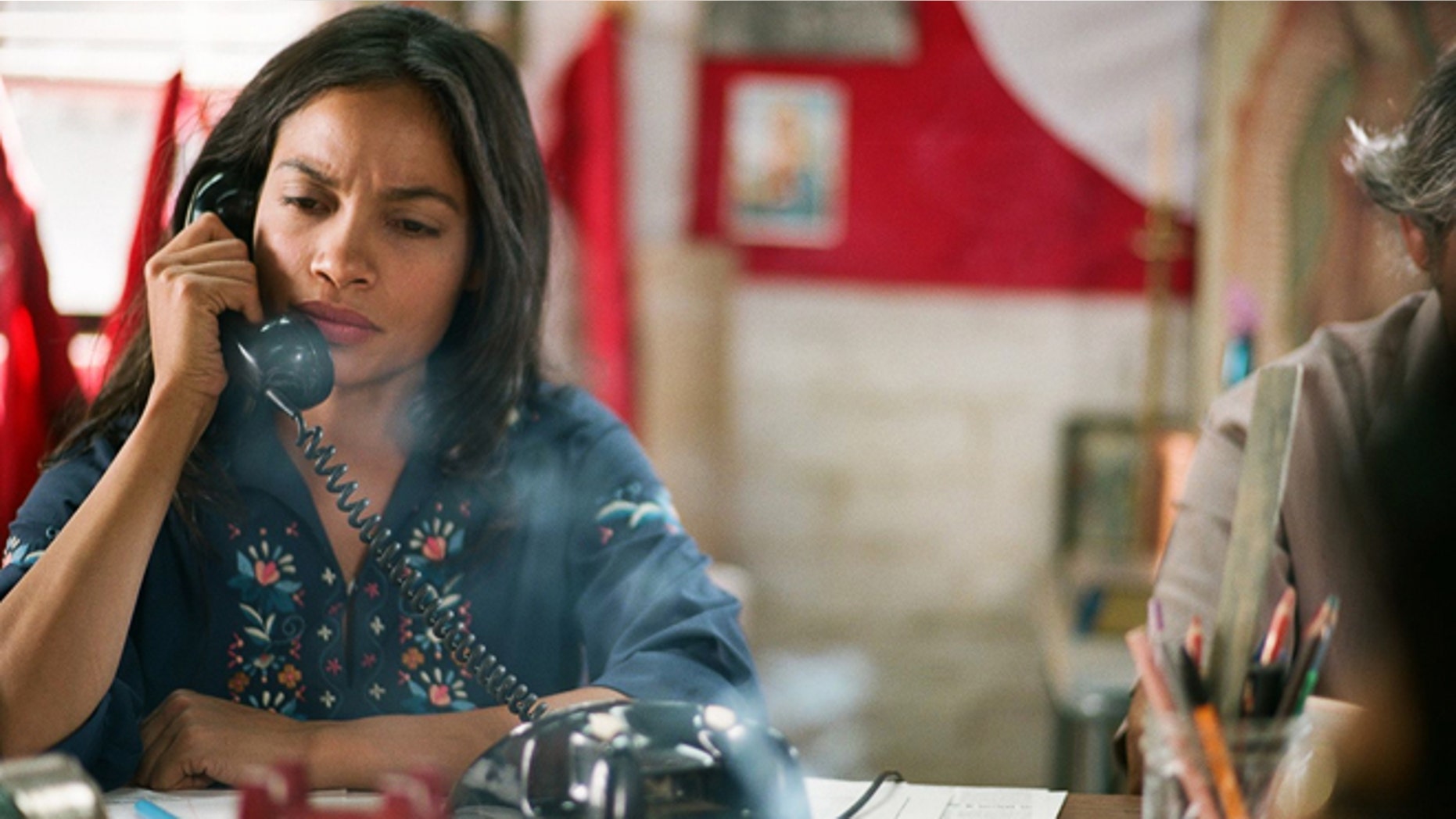 This photo released by Pantelion Films shows Rosario Dawson as Dolores Huerta, in a scene from "Cesar Chavez." The movie opens Friday, March 28, 2014, after its premieres at the Berlin Film Festival and South by Southwest, and after a special screening with Barack Obama at The White House. (AP Photo/Pantelion Films)