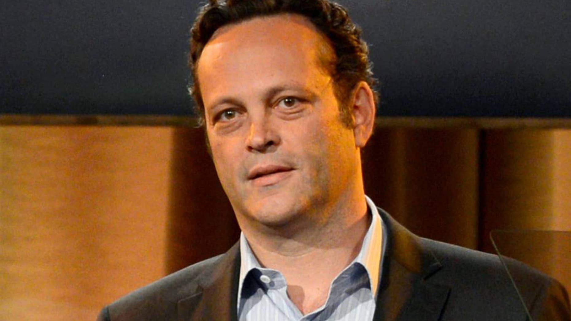 FILE - This Aug. 13, 2013, file photo shows Vince Vaughn at the Hollywood Foreign Press Association Luncheon in Beverly Hills, Calif. Vaughn, who starred in the movies "Wedding Crashers," "Old School" and "Swingers," will serve as grand marshal for the upcoming Daytona 500. (Photo by Chris Pizzello/Invision/AP, File)
