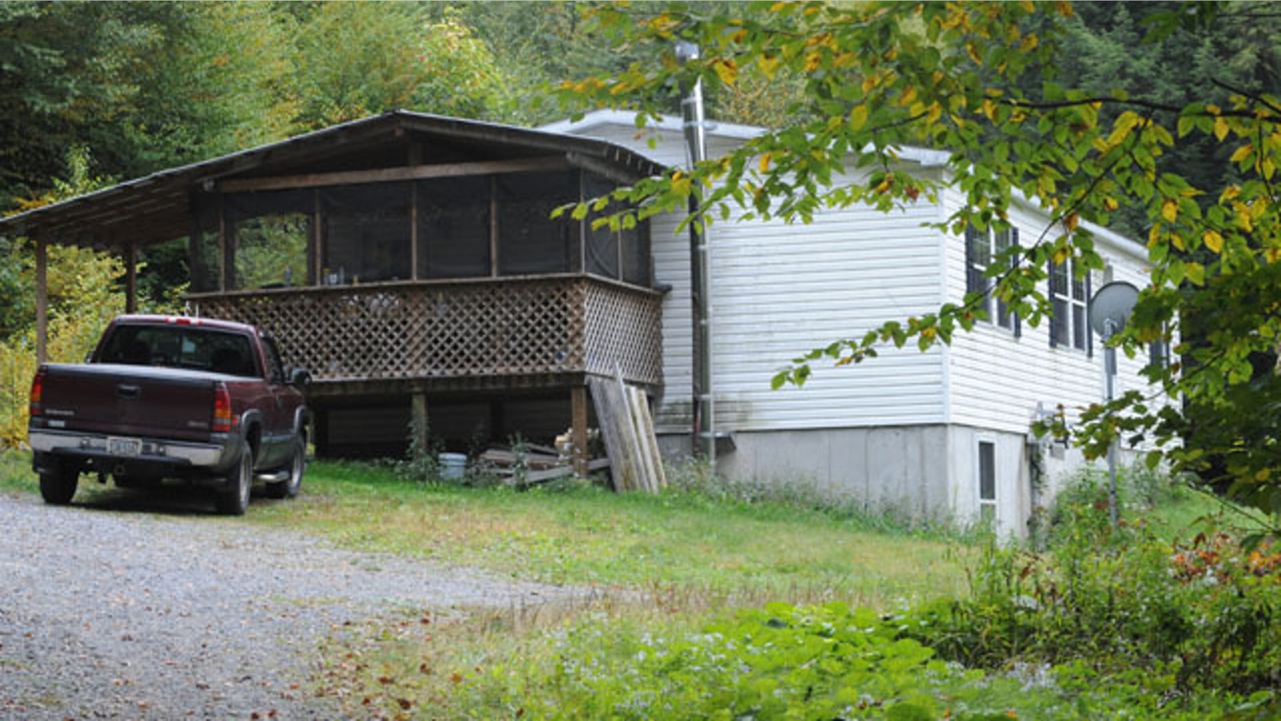 September 28, 2013: This photo shows the location of Ashville, Pa., shooting at 643 Bottom Road. (AP Photo)