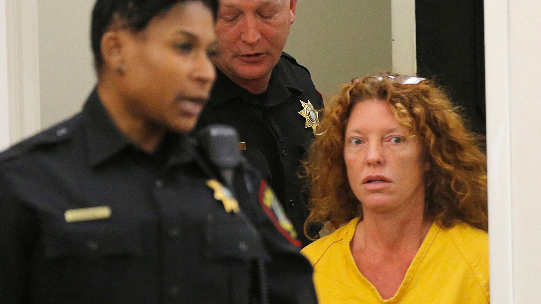 Tonya Couch appears in court in Fort Worth, Texas, Friday, Jan. 8, 2016. The mother of Ethan Couch, who used an "affluenza" defense after killing people in a drunken-driving wreck, appeared in court on a charge of hindering the apprehension of a felon. (Rodger Mallison/Star-Telegram via AP, Pool)