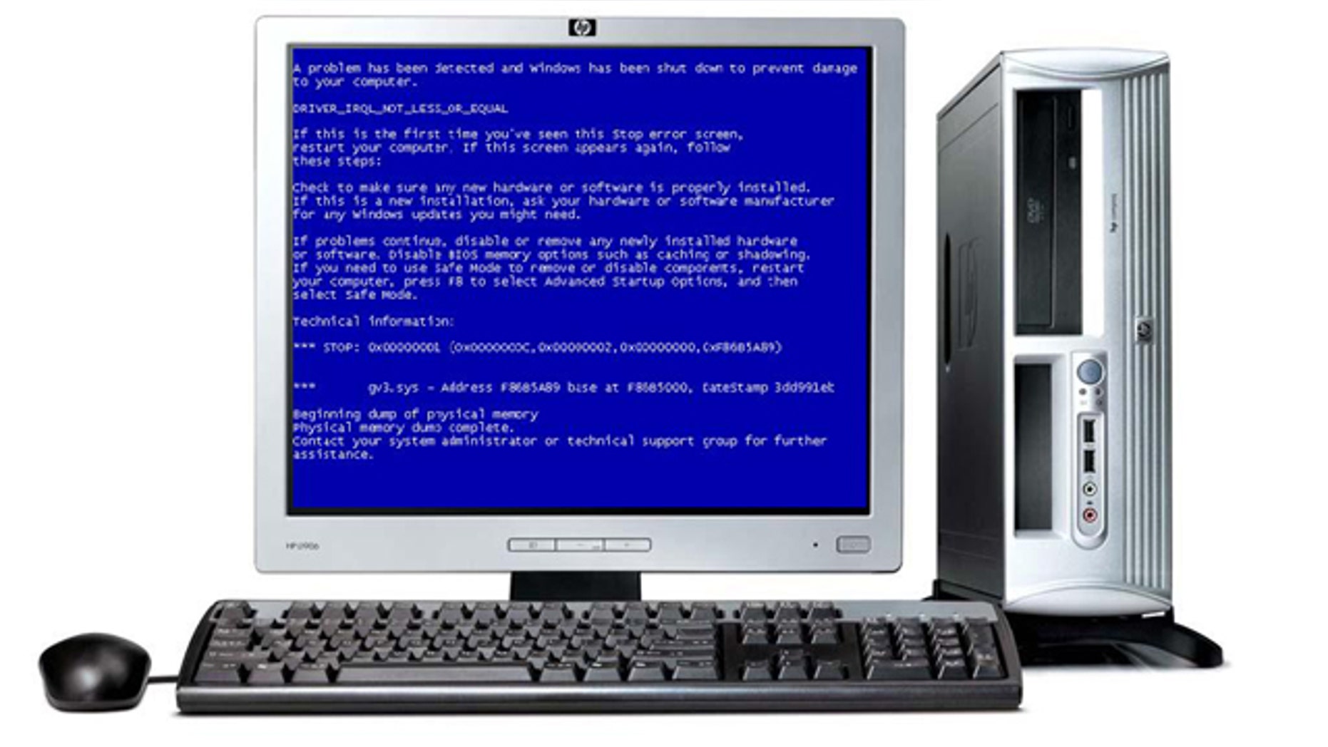 Remember the infamous "Blue Screen of Death"? Well forget it. Now, the entire PC is dead.