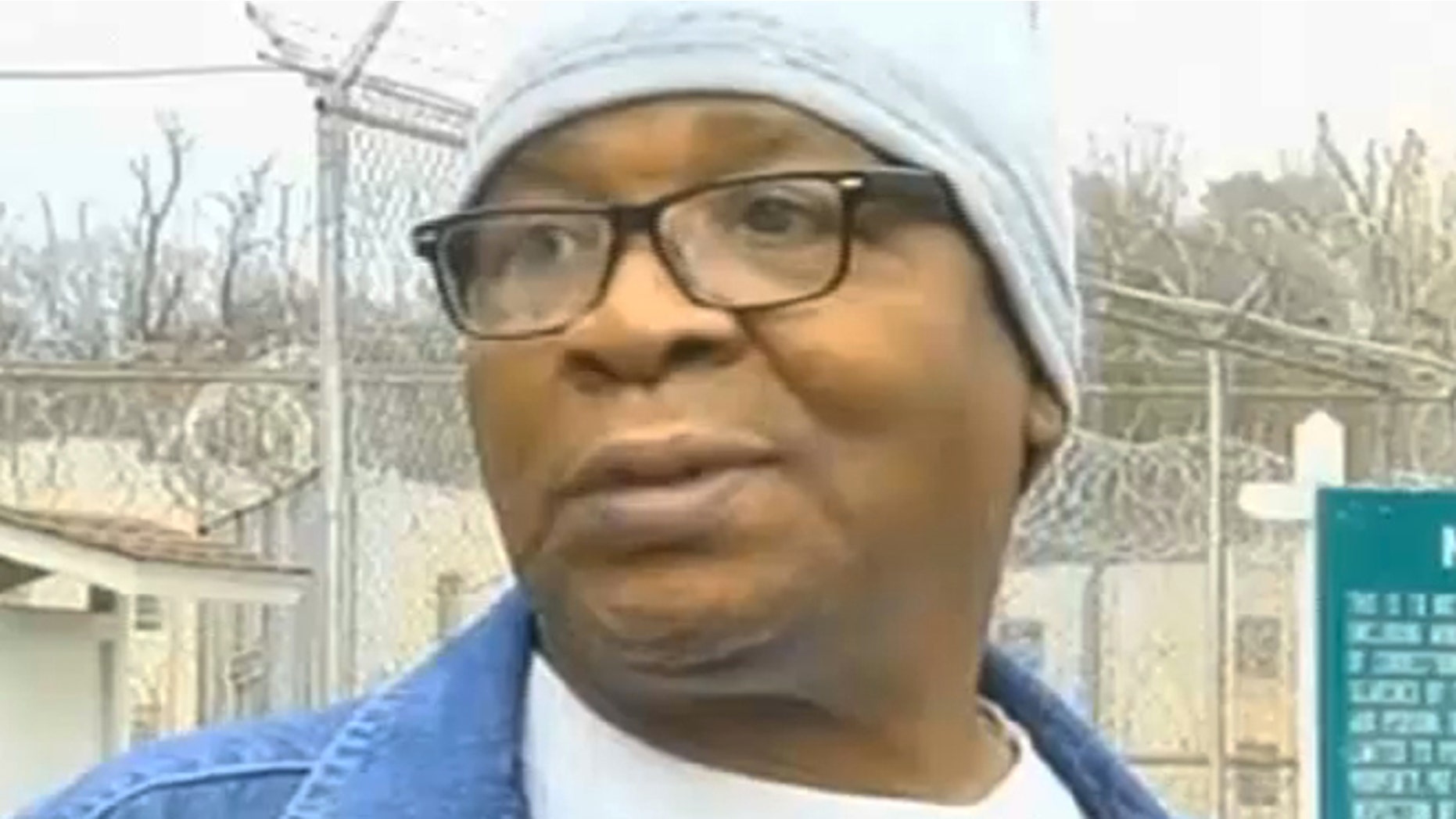 March 11: In this frame grab from video provided by WAFB-TV 9, Glenn Ford, 64, talks to the media as he leaves a maximum security prison in Angola, La.