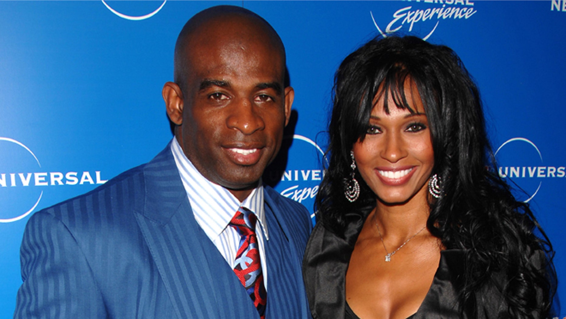 May 12, 2008: Deion Sanders and Pilar Sanders attend the NBC Universal Experience at Rockefeller Center in New York.